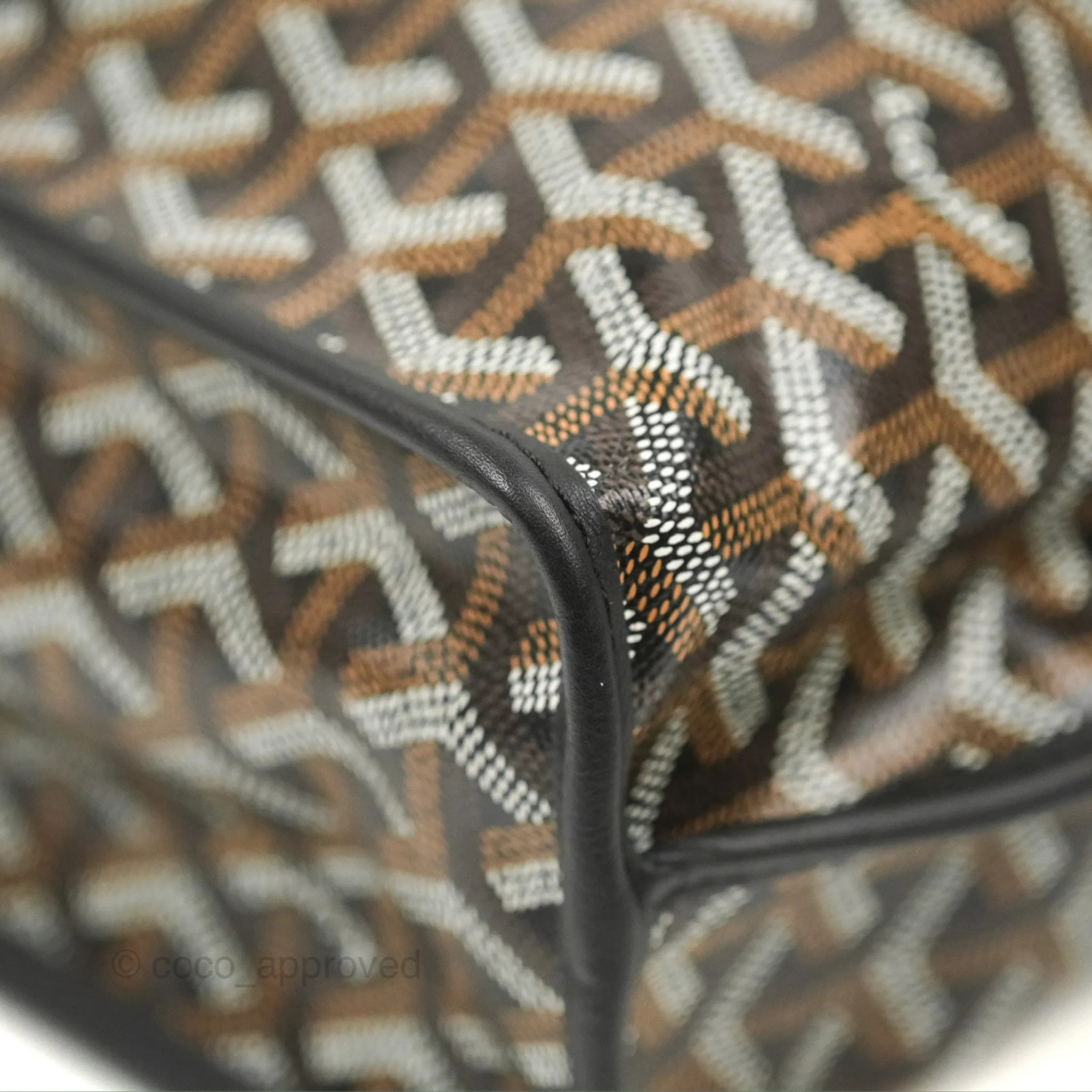 Goyard Anjou Mini Bag Goyardine Canvas Black