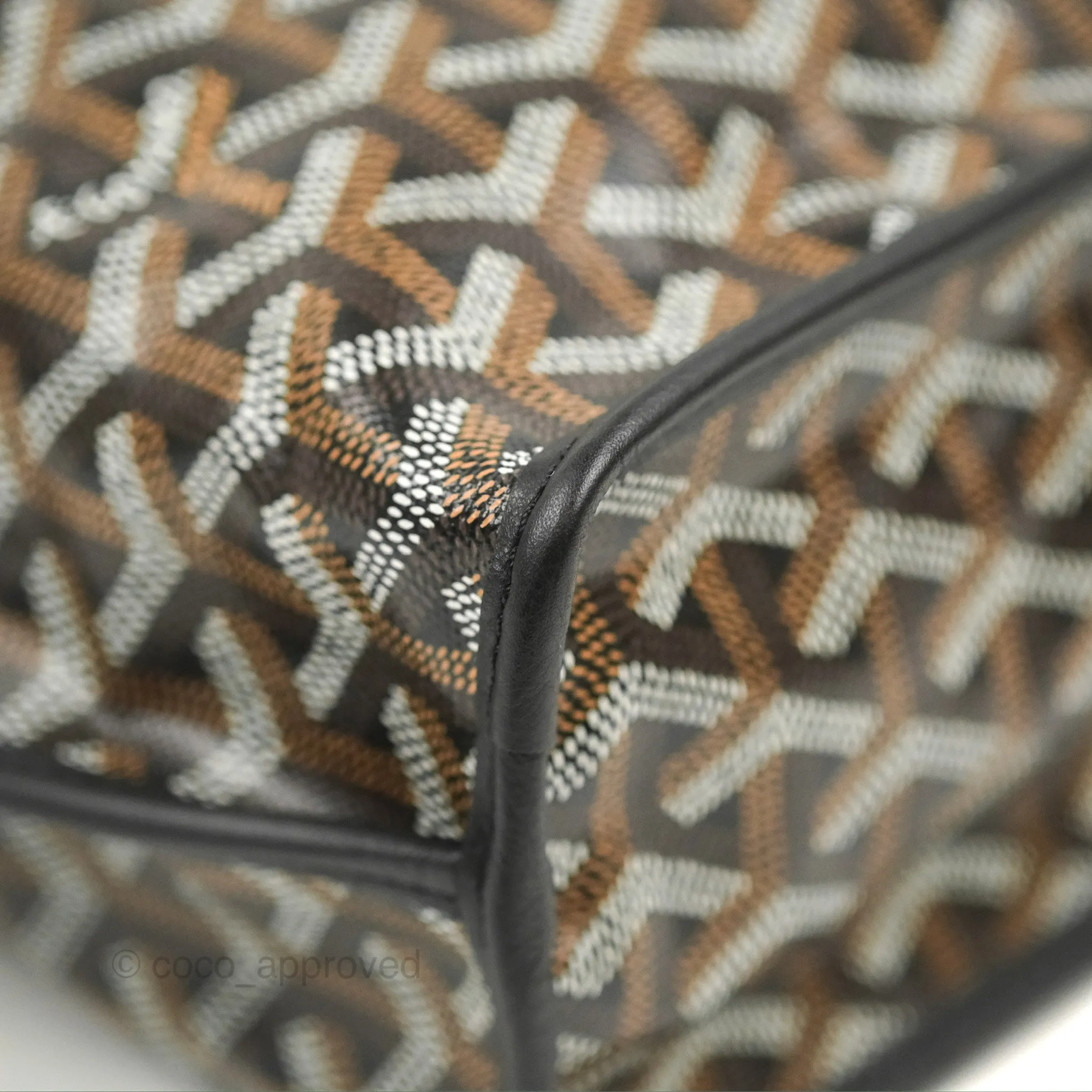 Goyard Anjou Mini Bag Goyardine Canvas Black