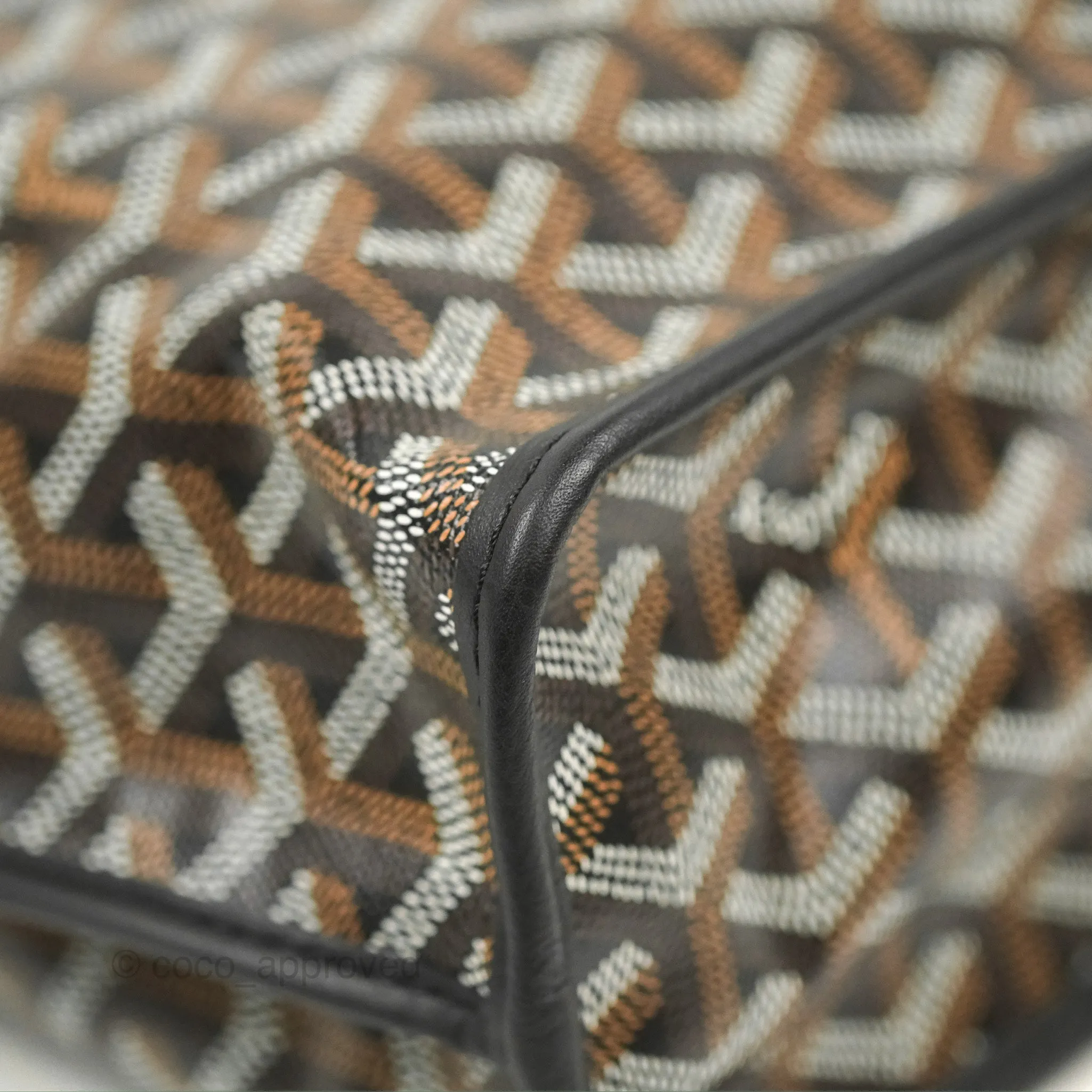 Goyard Anjou Mini Bag Goyardine Canvas Black