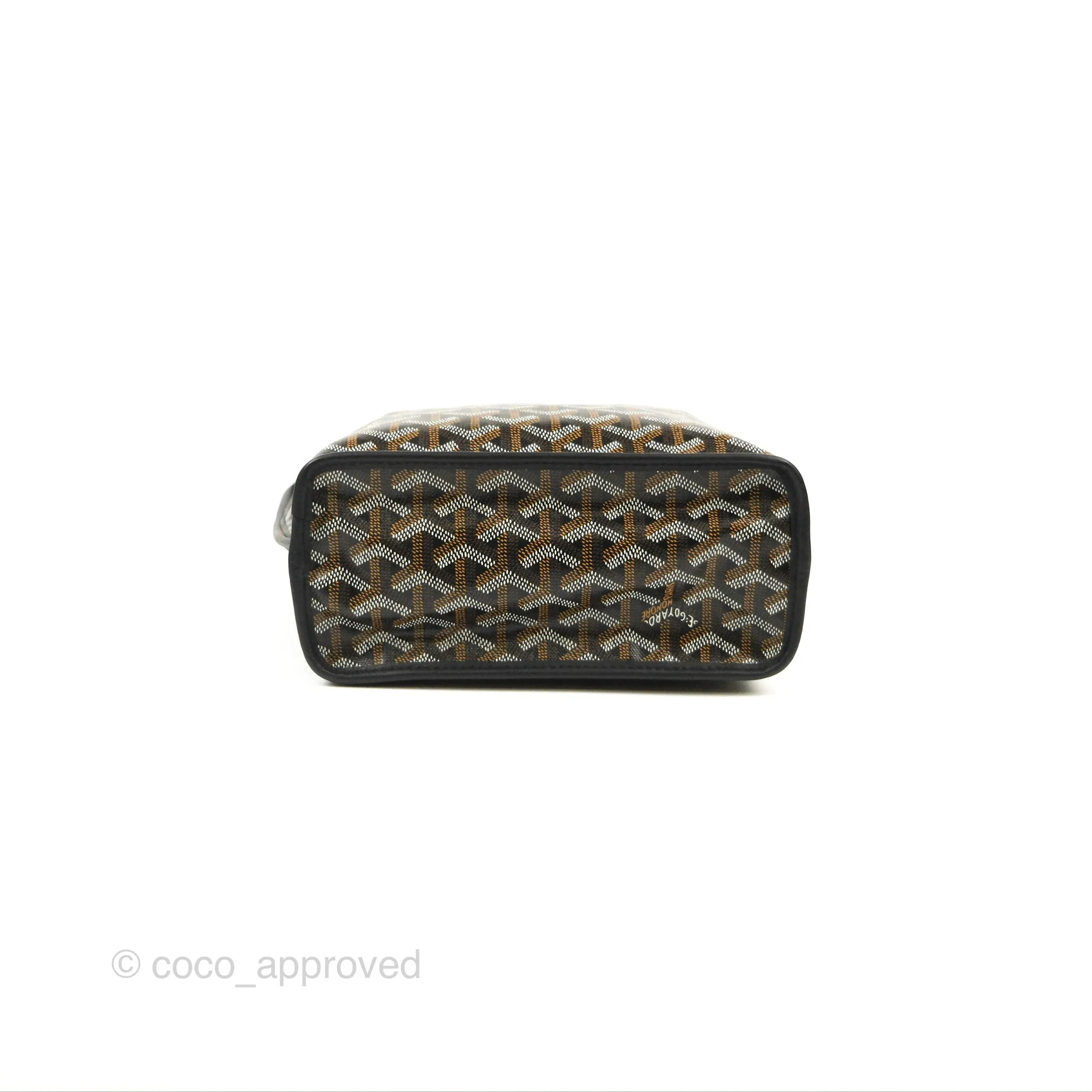 Goyard Anjou Mini Bag Goyardine Canvas Black