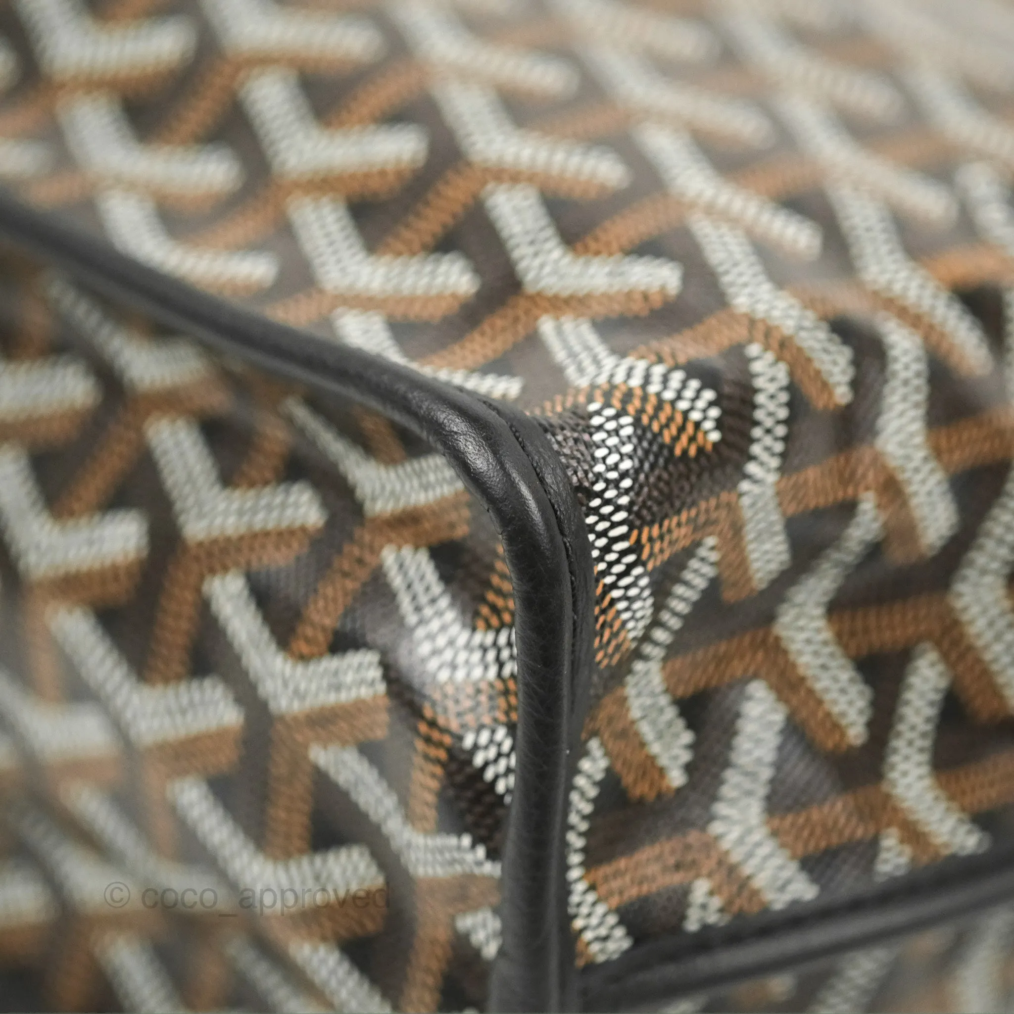 Goyard Anjou Mini Bag Goyardine Canvas Black