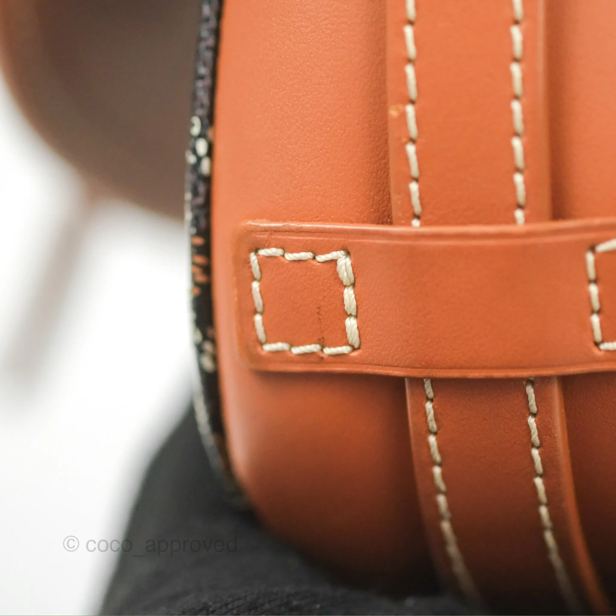 Goyard Belvedere II PM Messenger Bag Black Tan Goyardine