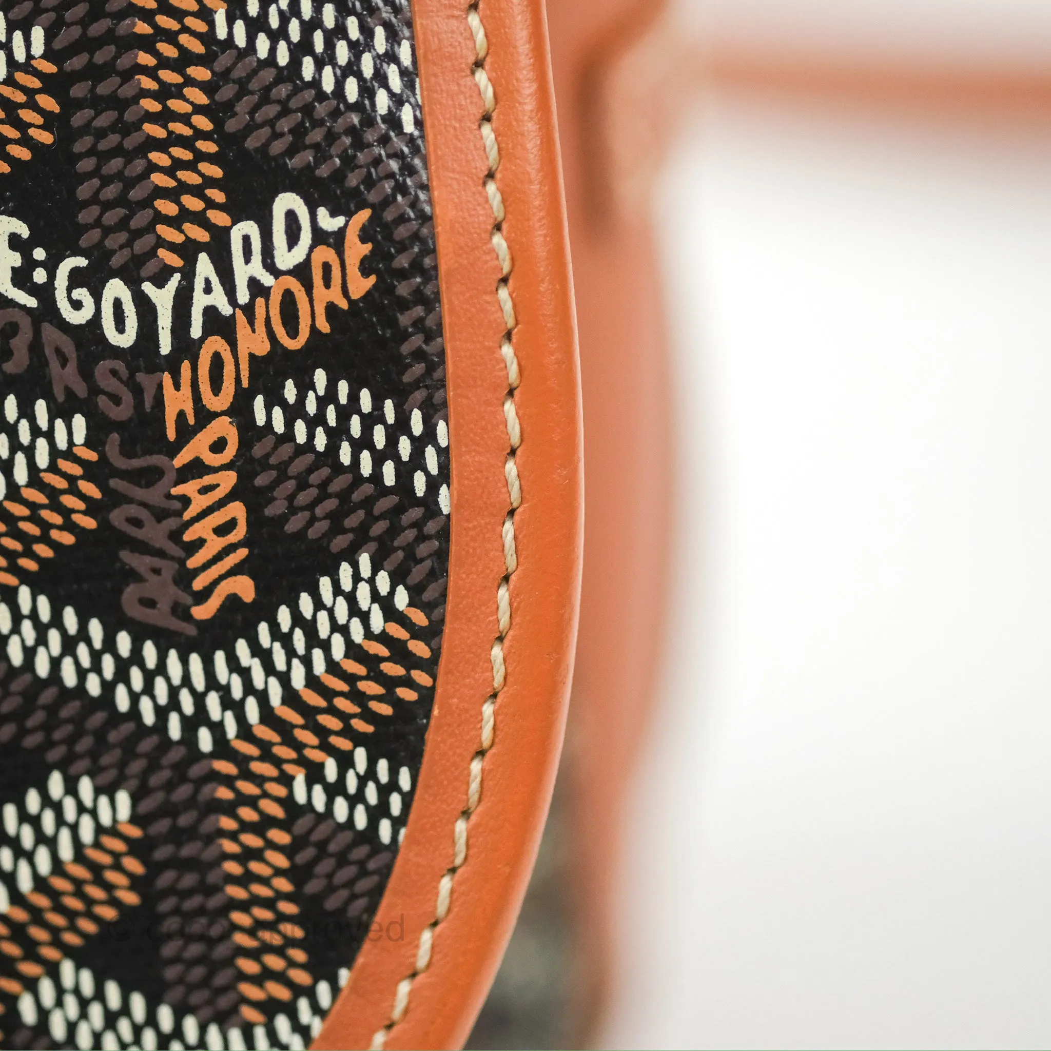 Goyard Belvedere II PM Messenger Bag Black Tan Goyardine