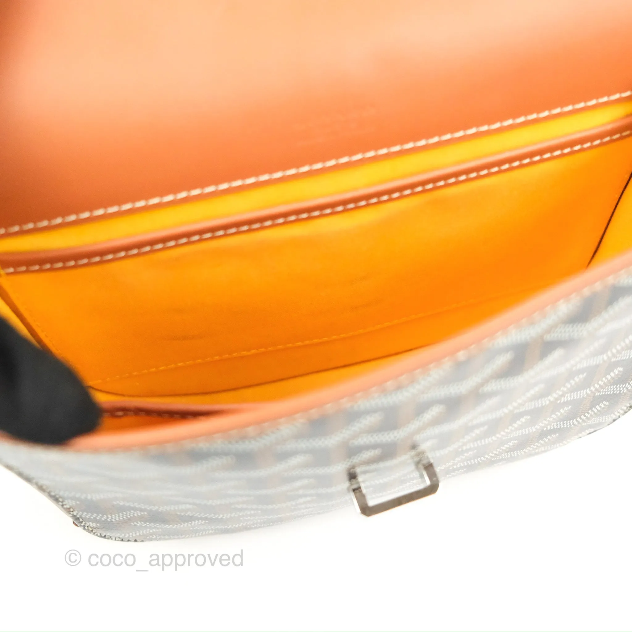 Goyard Belvedere II PM Messenger Bag Black Tan Goyardine