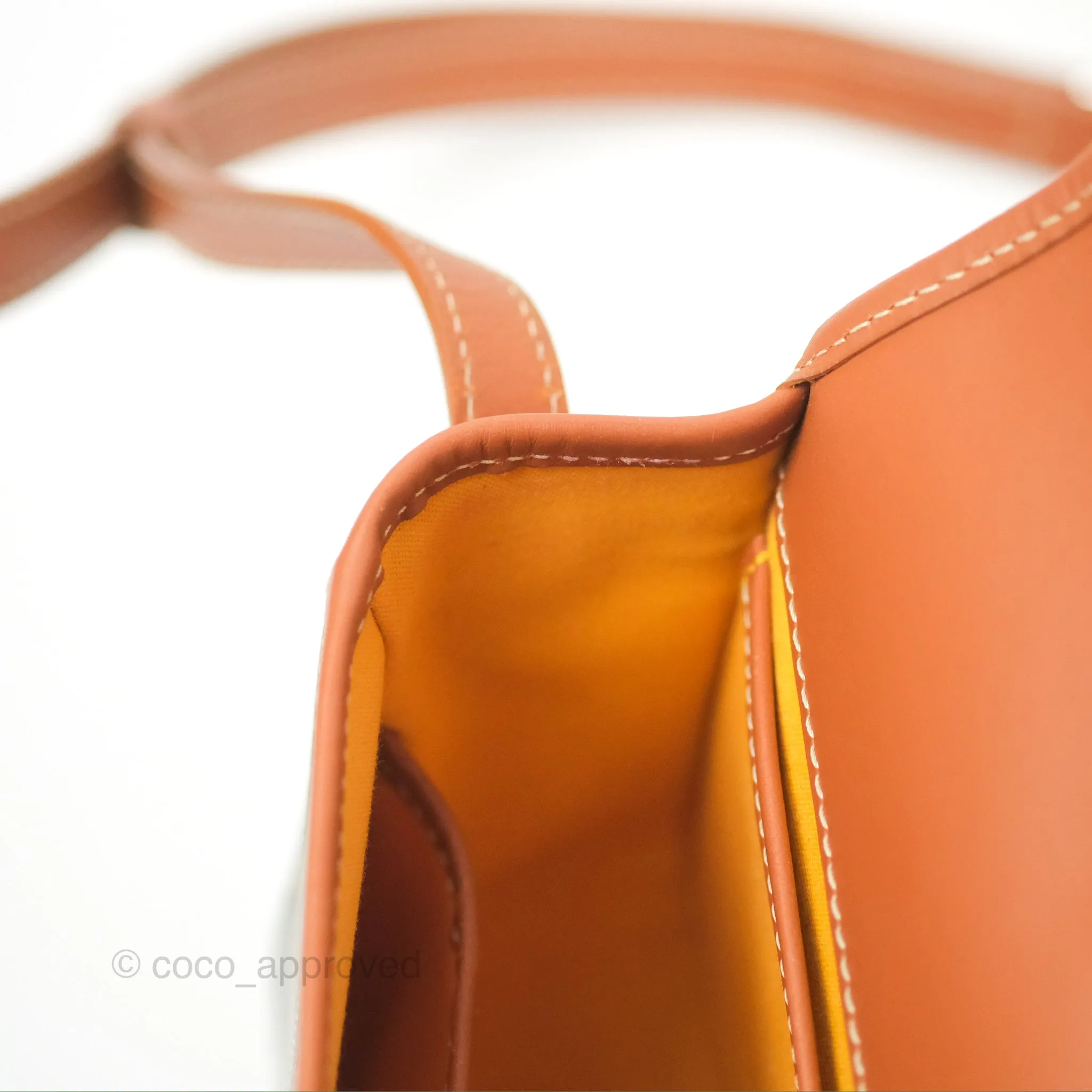 Goyard Belvedere II PM Messenger Bag Black Tan Goyardine