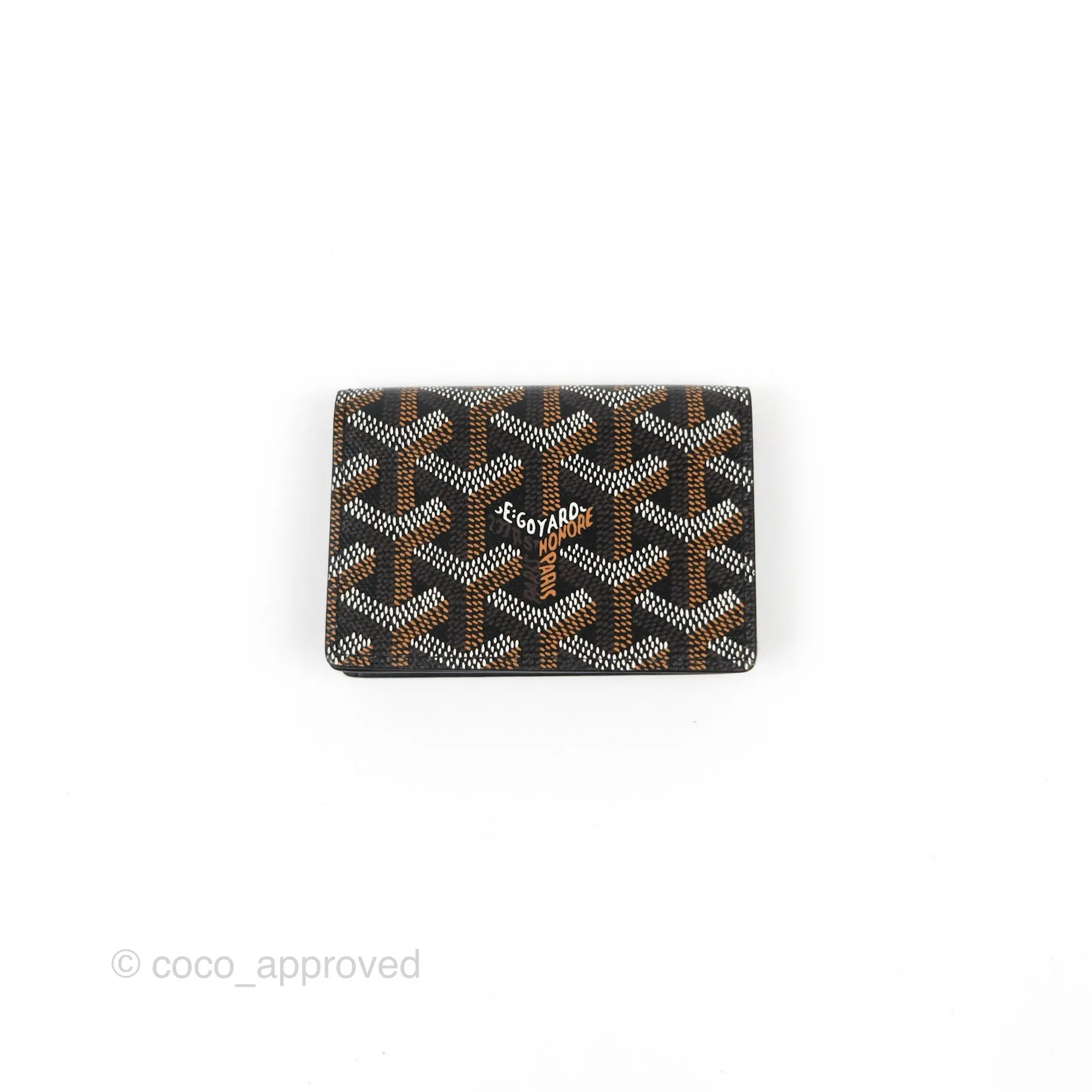 Goyard Malesherbes Card Wallet Goyardine Black