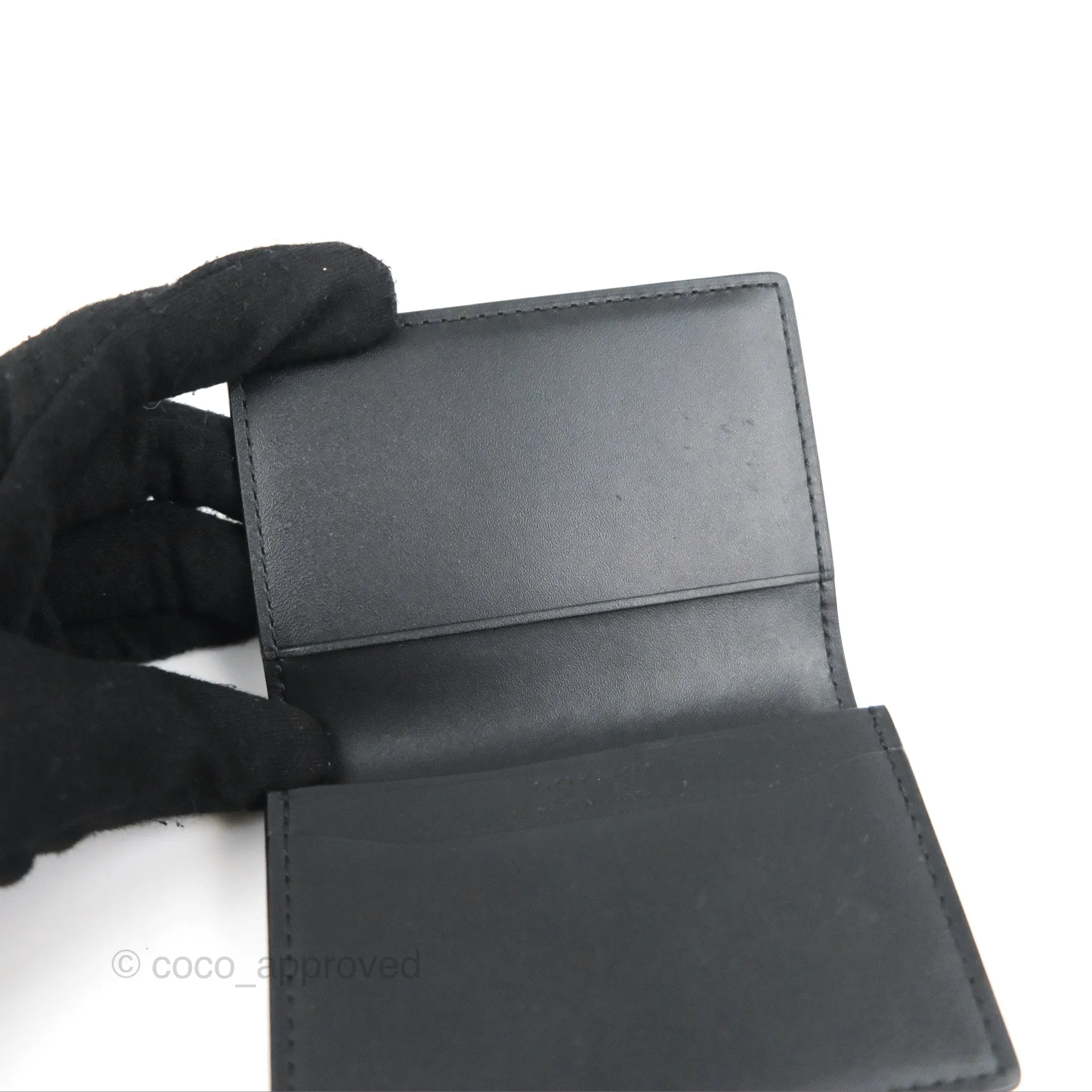 Goyard Malesherbes Card Wallet Goyardine Black