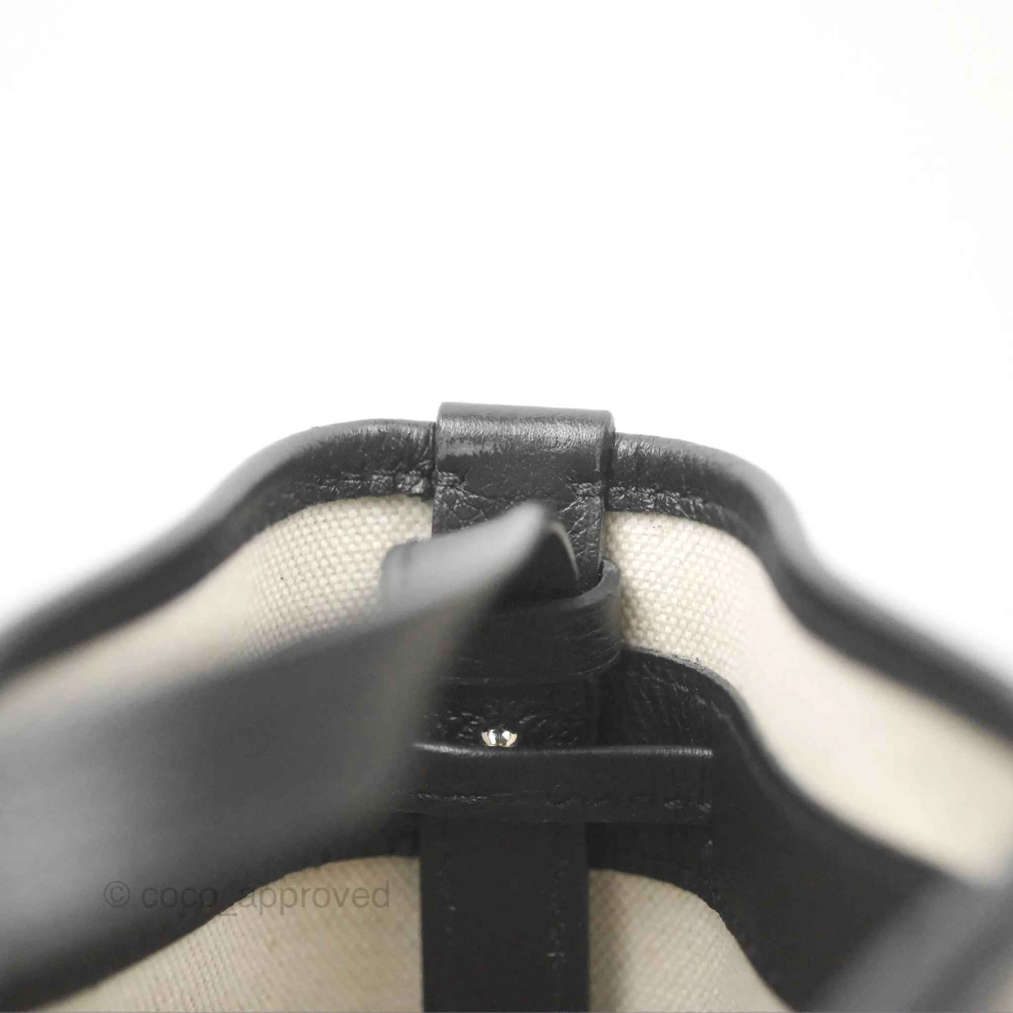 Goyard Petit Flot Bucket Bag Black Goyardine Canvas