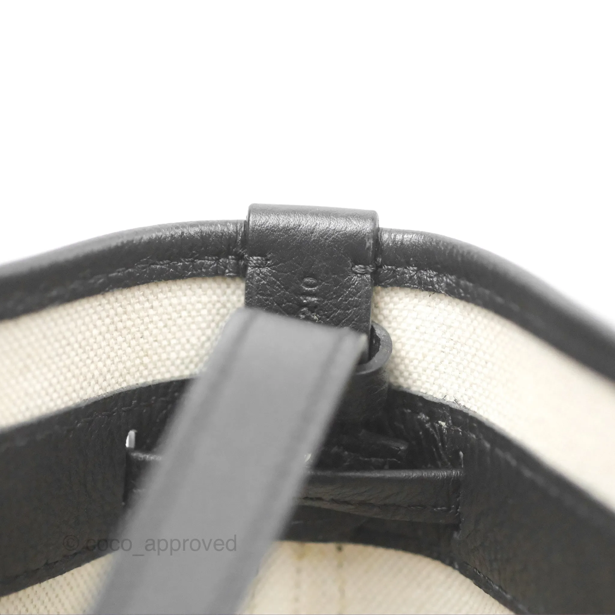 Goyard Petit Flot Bucket Bag Black Goyardine Canvas