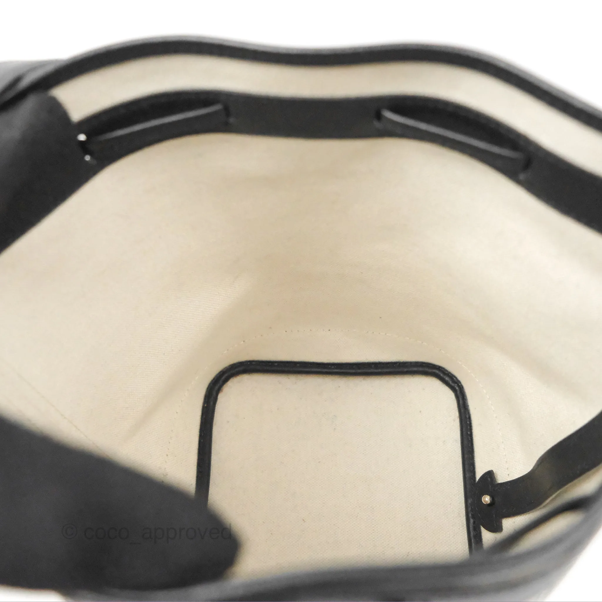 Goyard Petit Flot Bucket Bag Black Goyardine Canvas