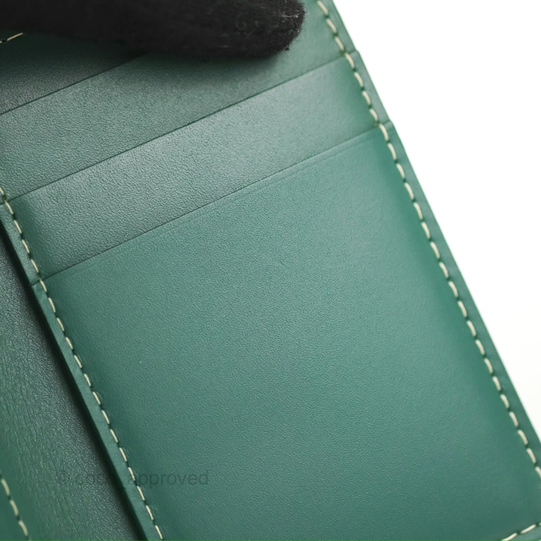 Goyard Saint Pierre Card Wallet Green Goyardine