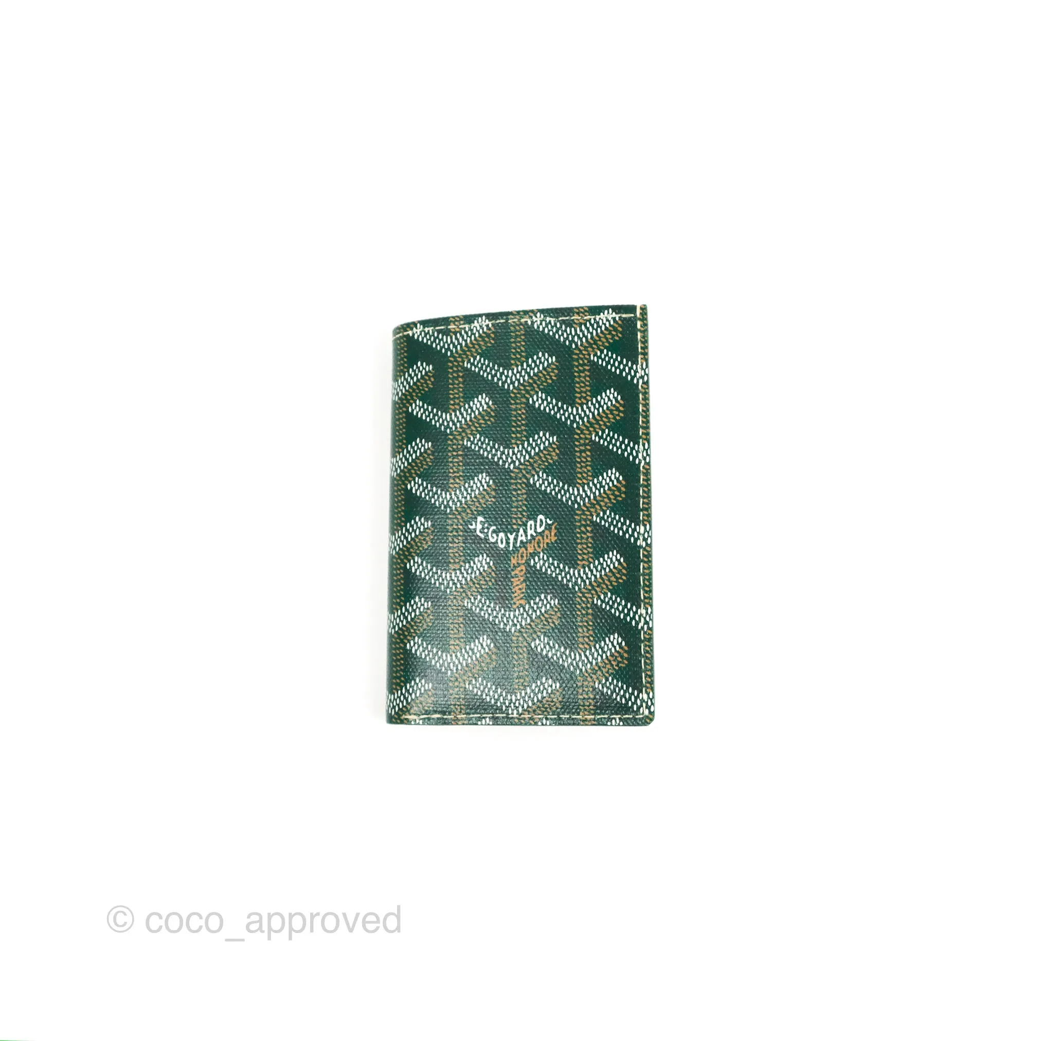 Goyard Saint Pierre Card Wallet Green Goyardine