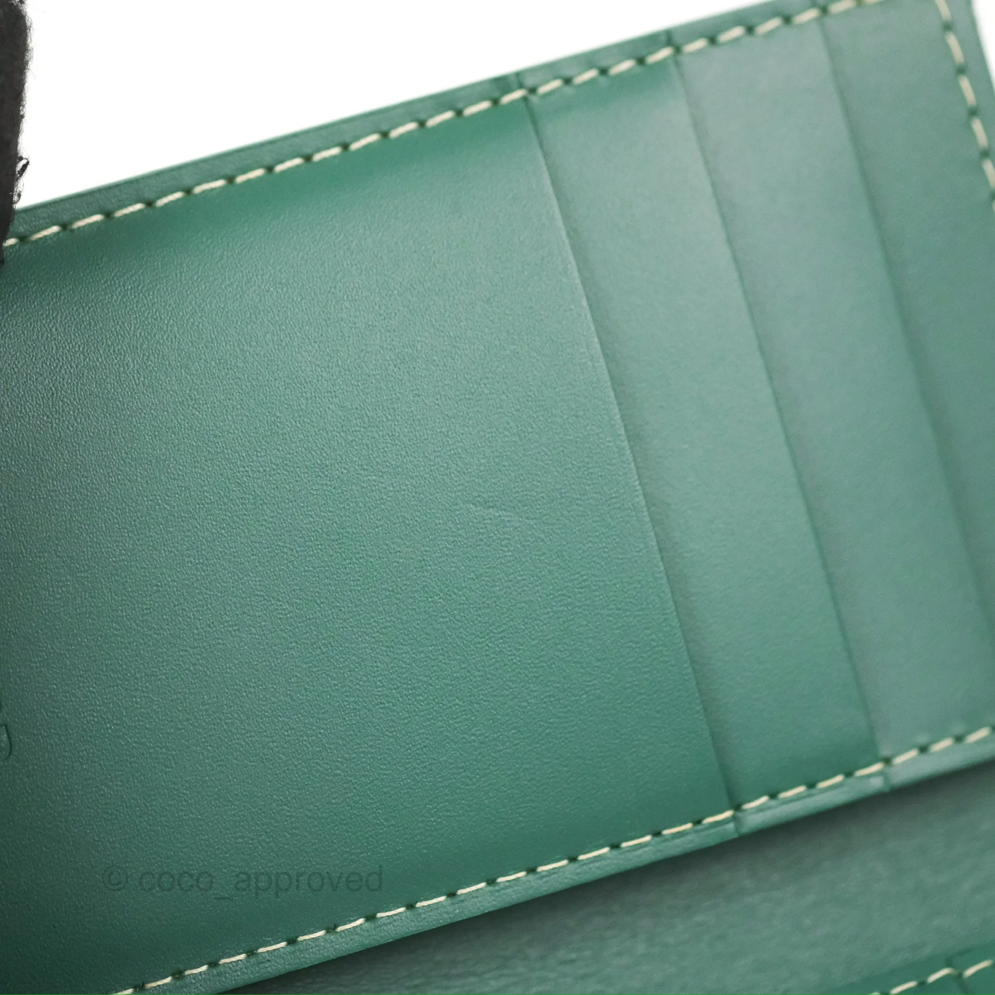 Goyard Saint Pierre Card Wallet Green Goyardine