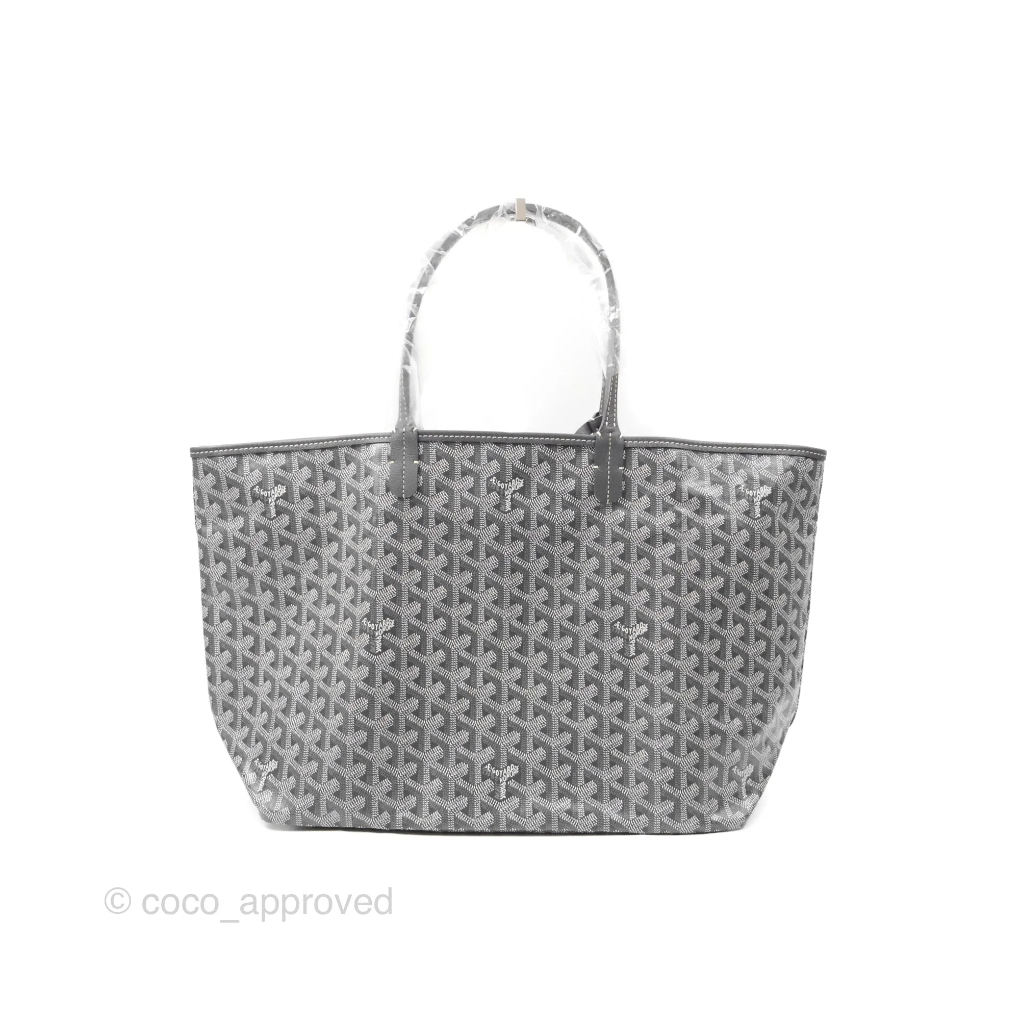 Goyard St Louis Tote PM Grey Goyardine Canvas