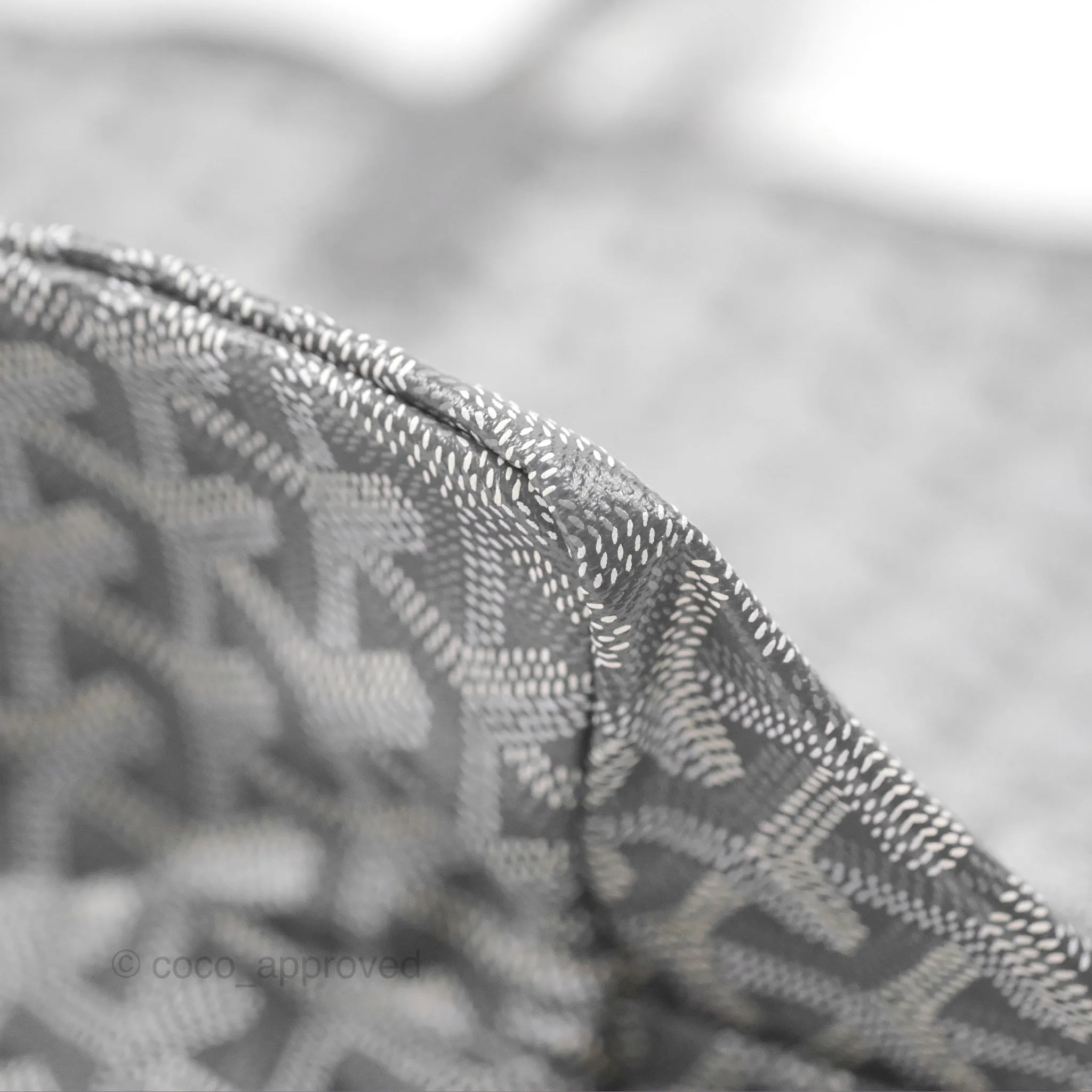 Goyard St Louis Tote PM Grey Goyardine Canvas