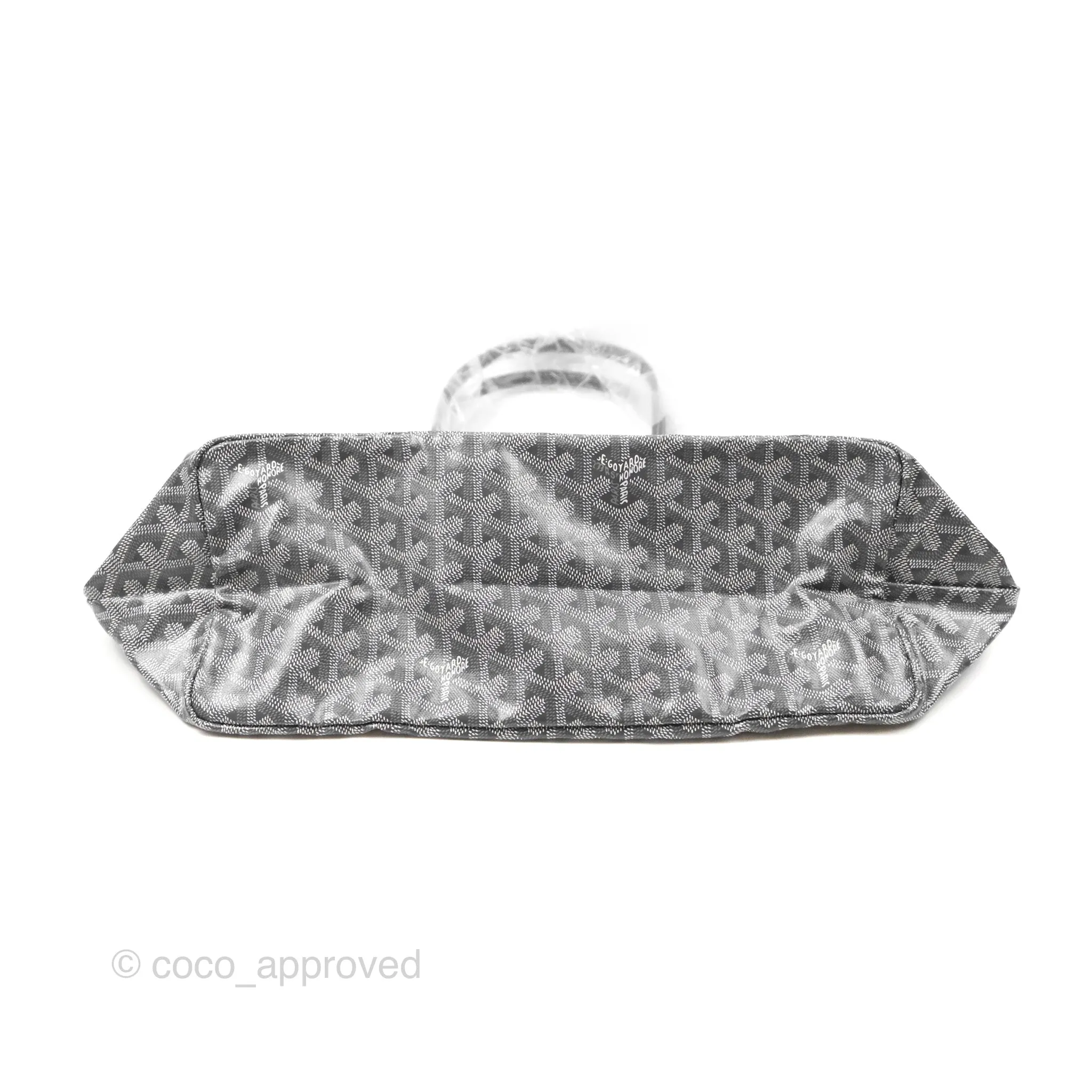 Goyard St Louis Tote PM Grey Goyardine Canvas