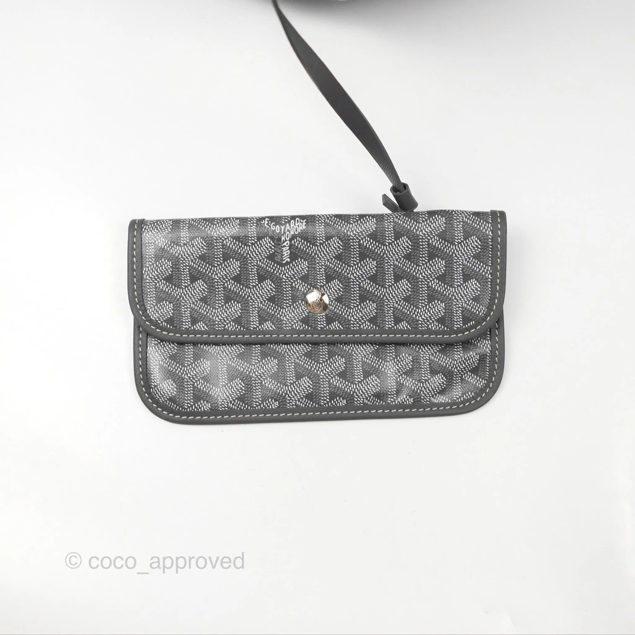 Goyard St Louis Tote PM Grey Goyardine Canvas