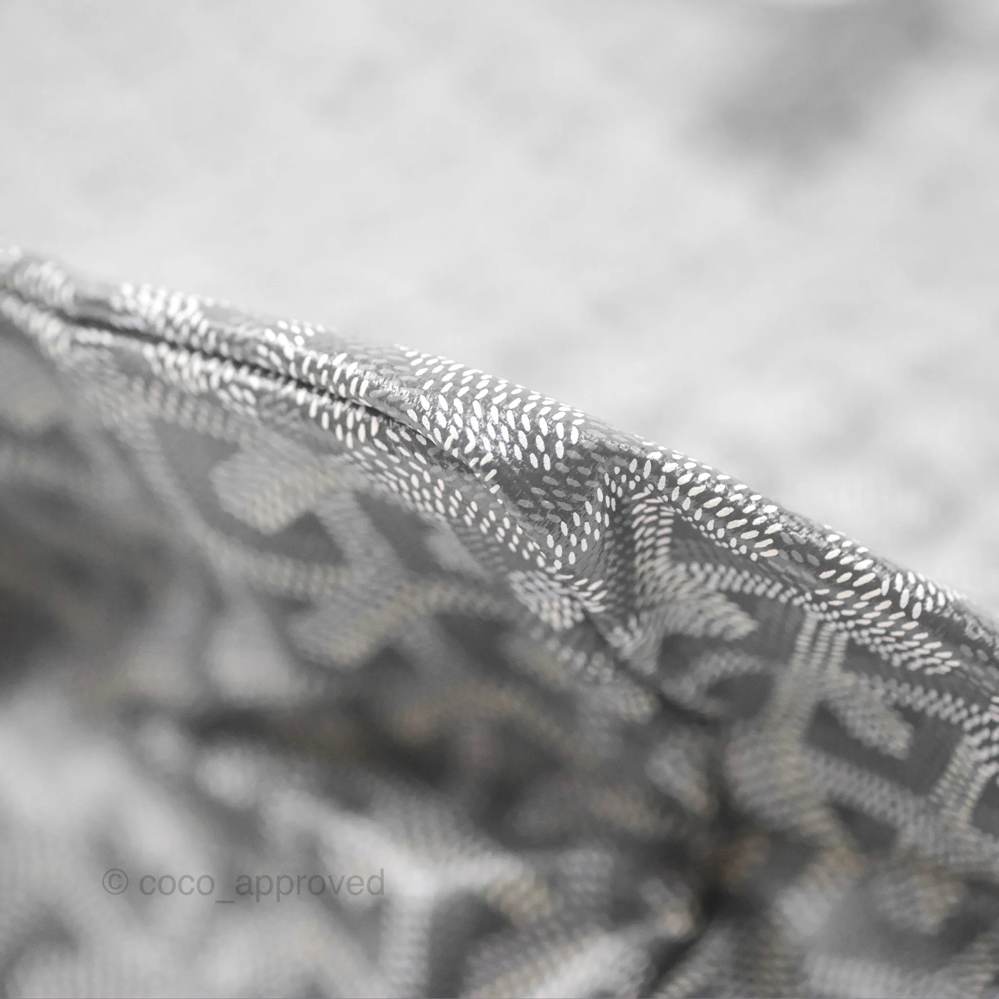 Goyard St Louis Tote PM Grey Goyardine Canvas