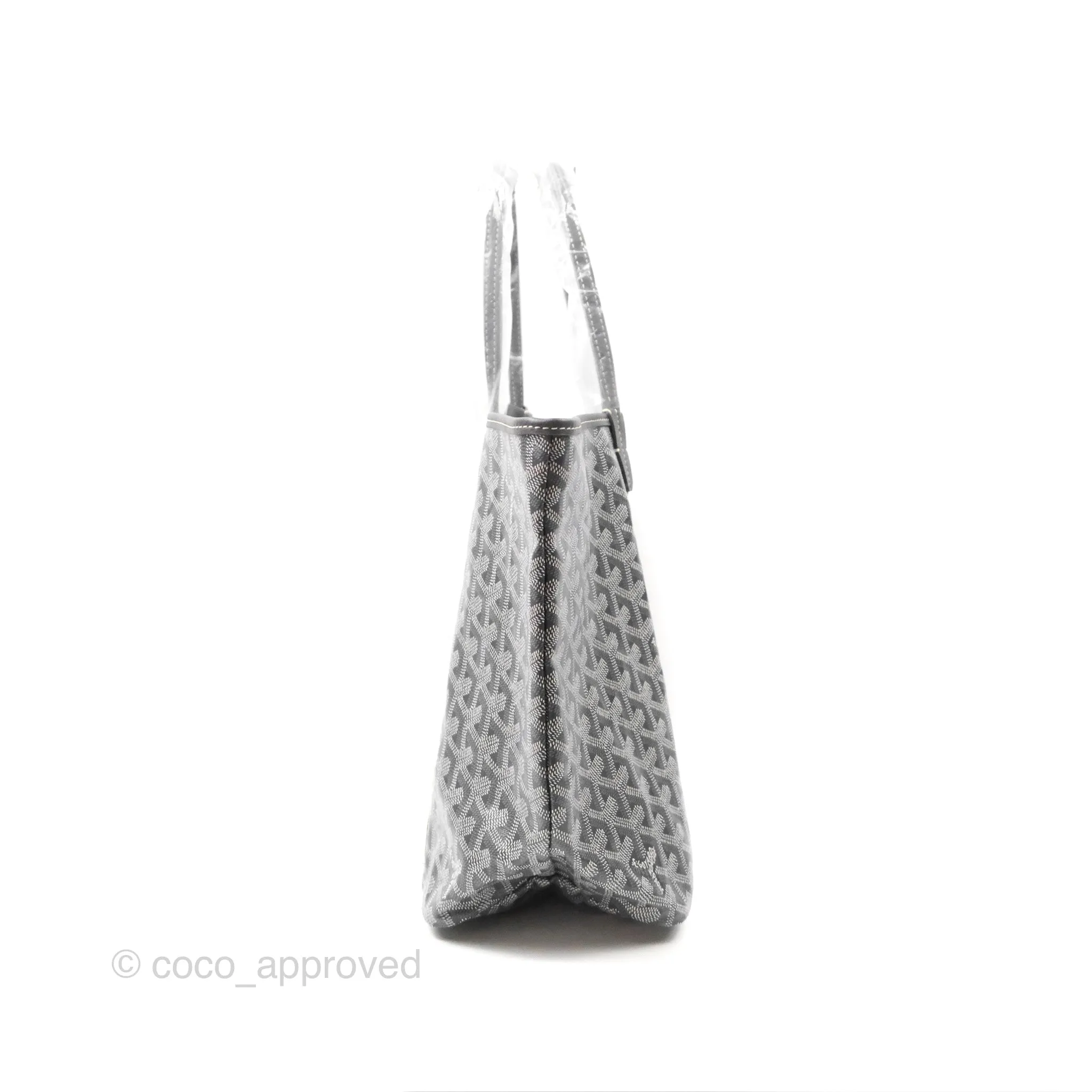 Goyard St Louis Tote PM Grey Goyardine Canvas