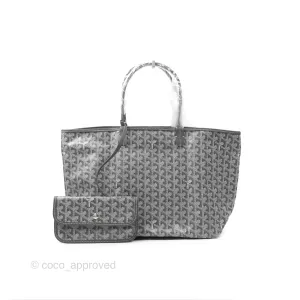 Goyard St Louis Tote PM Grey Goyardine Canvas