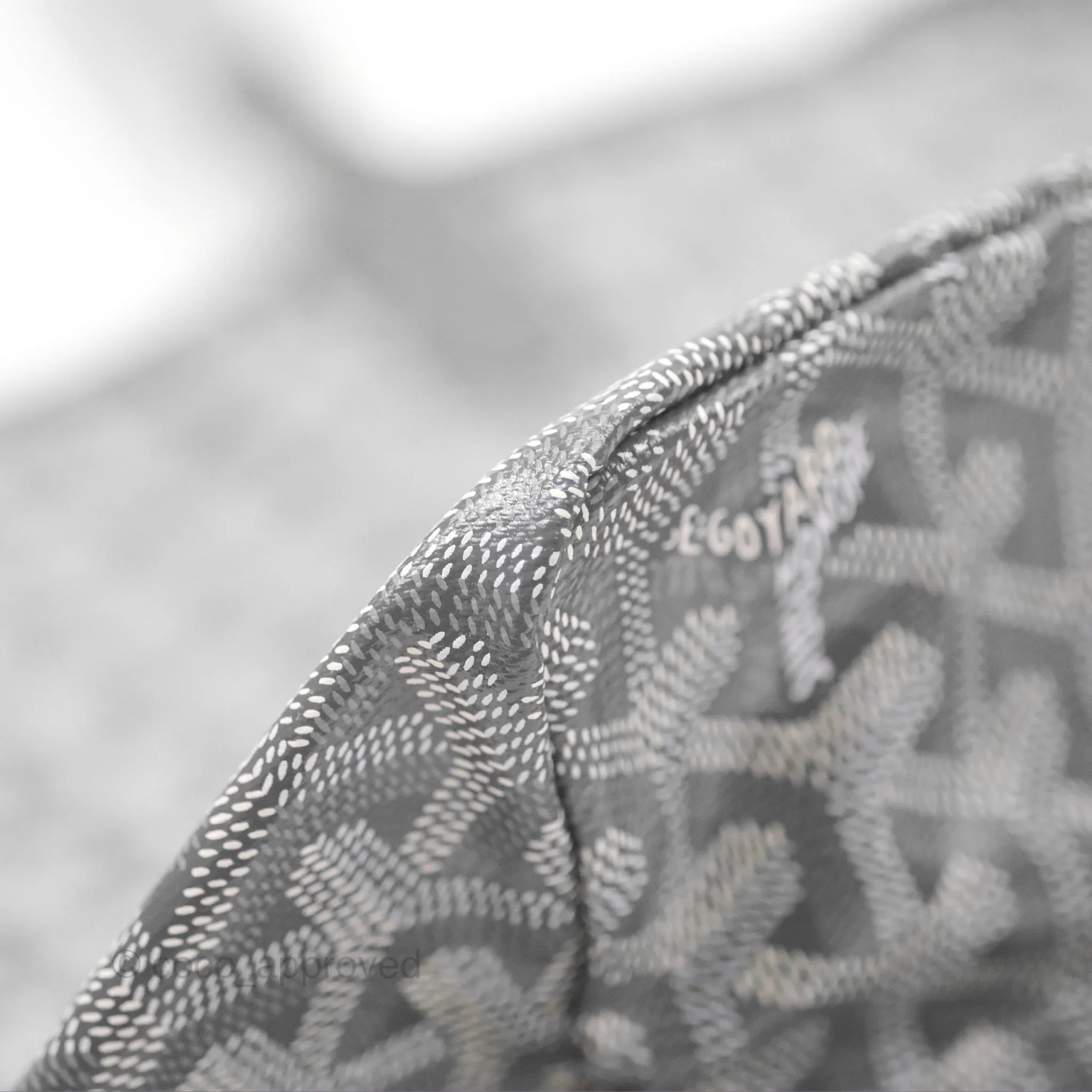 Goyard St Louis Tote PM Grey Goyardine Canvas