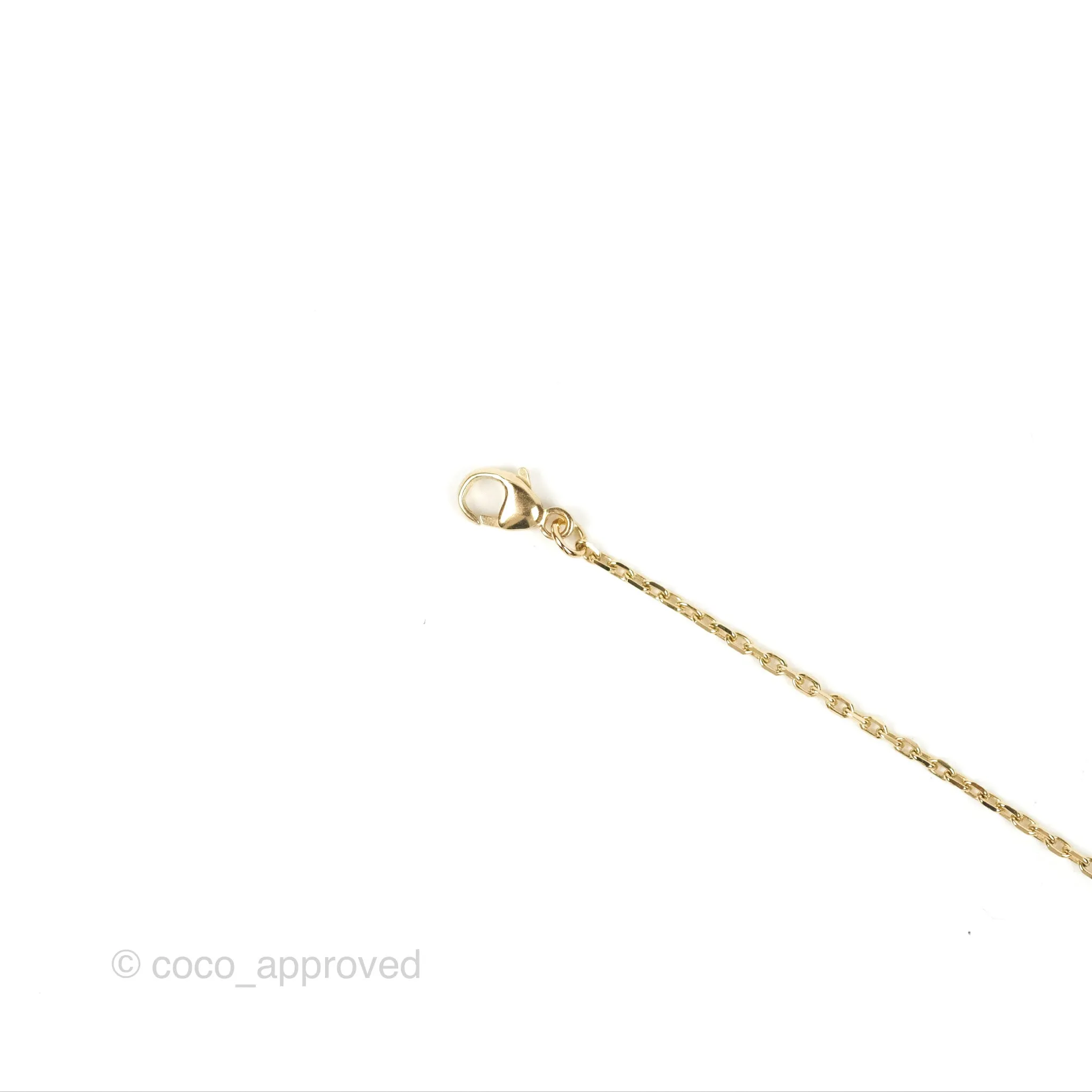 Hermes Amulette Maroquinier PM Pendant Necklace Gold Tone
