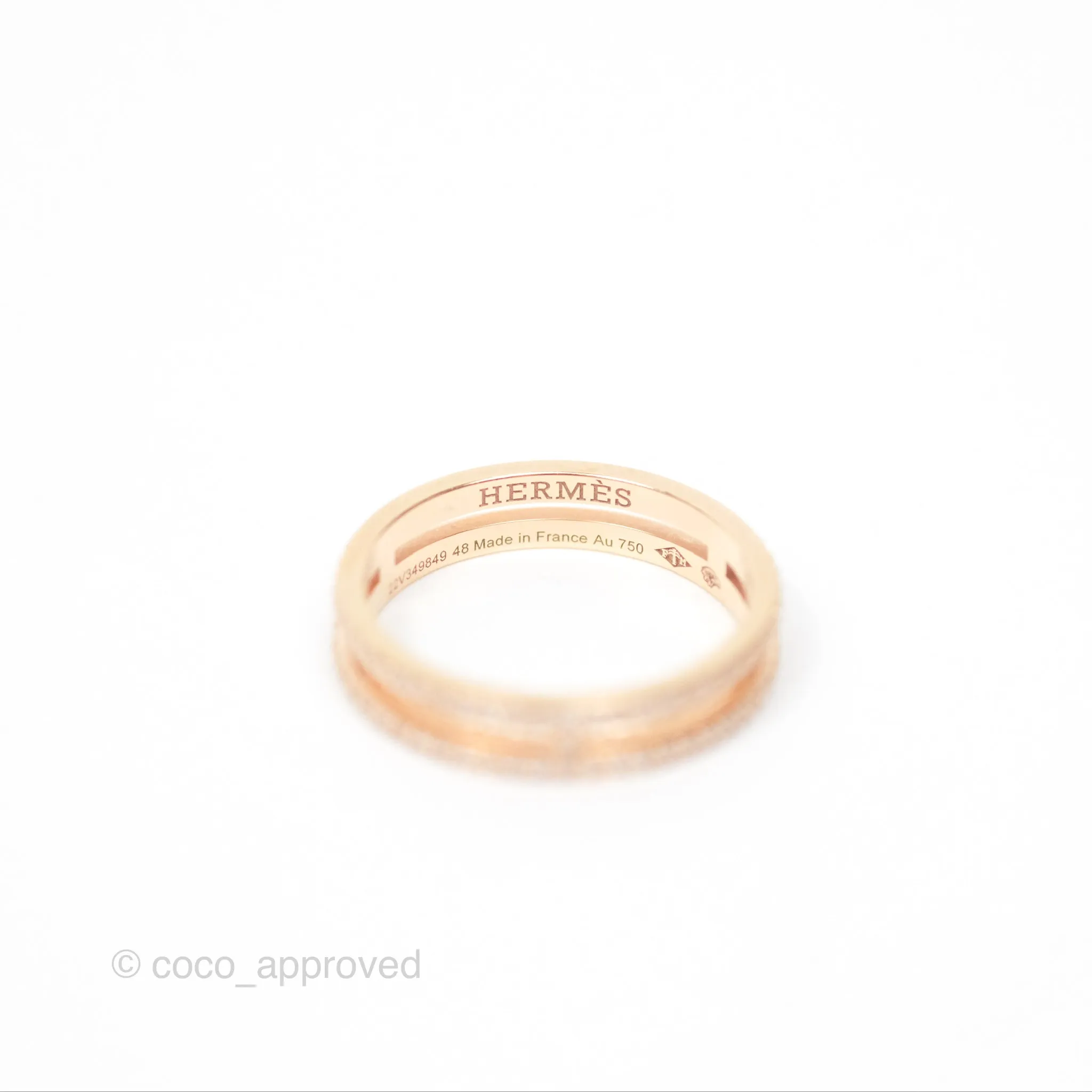 Hermes Ariane Band PM Diamonds Rose Gold