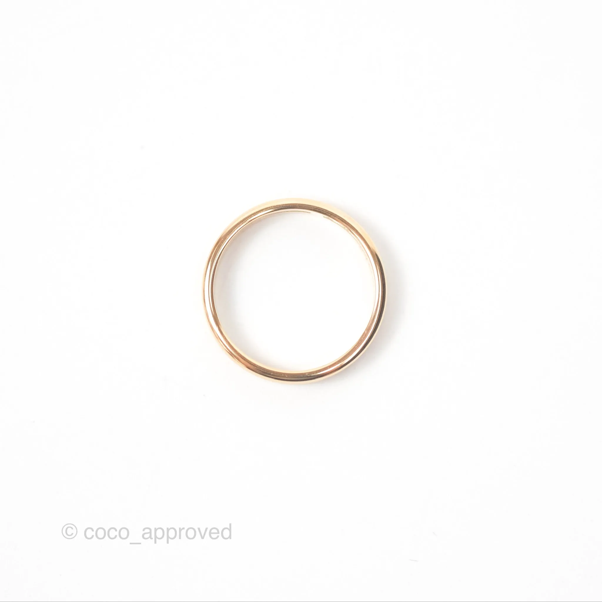 Hermes Ariane Wedding Band Ring Rose Gold