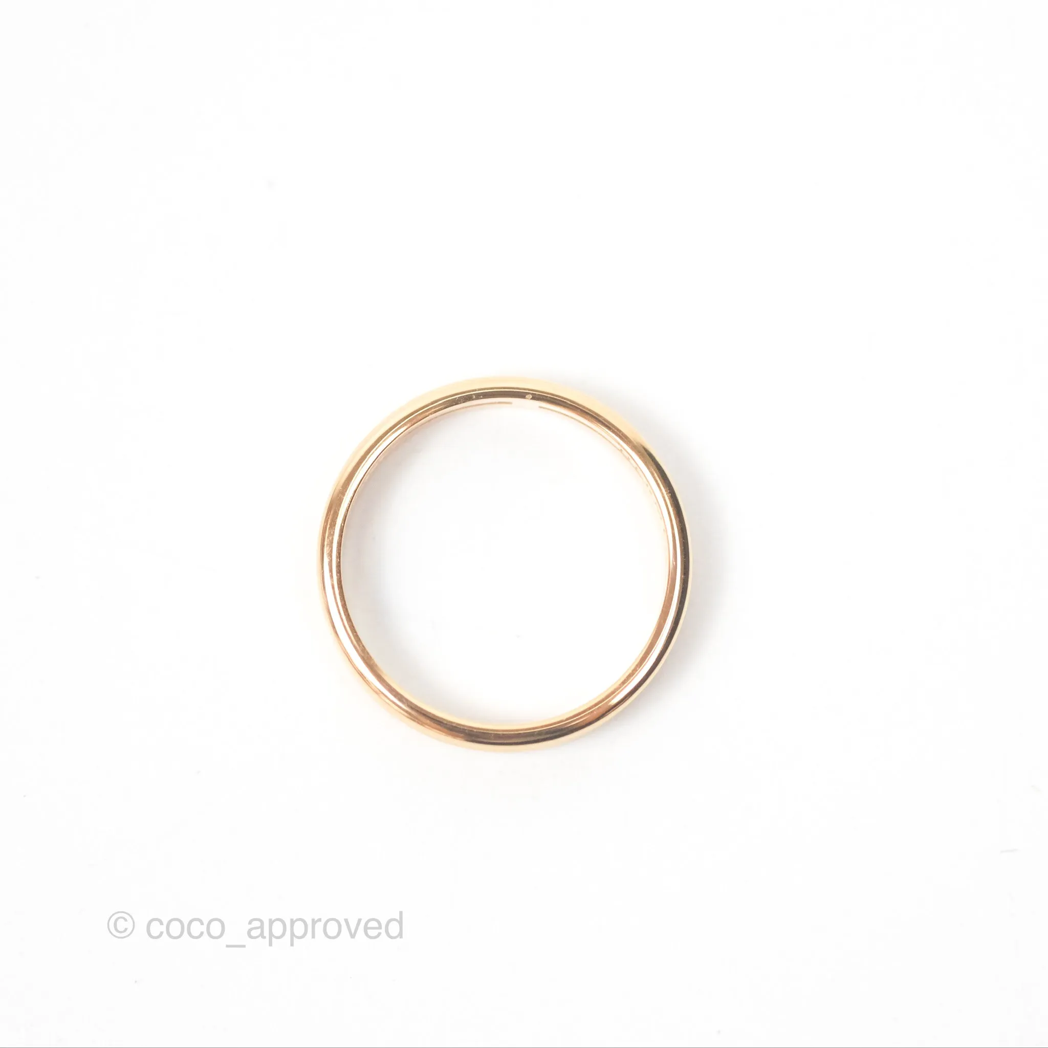 Hermes Ariane Wedding Band Ring Rose Gold