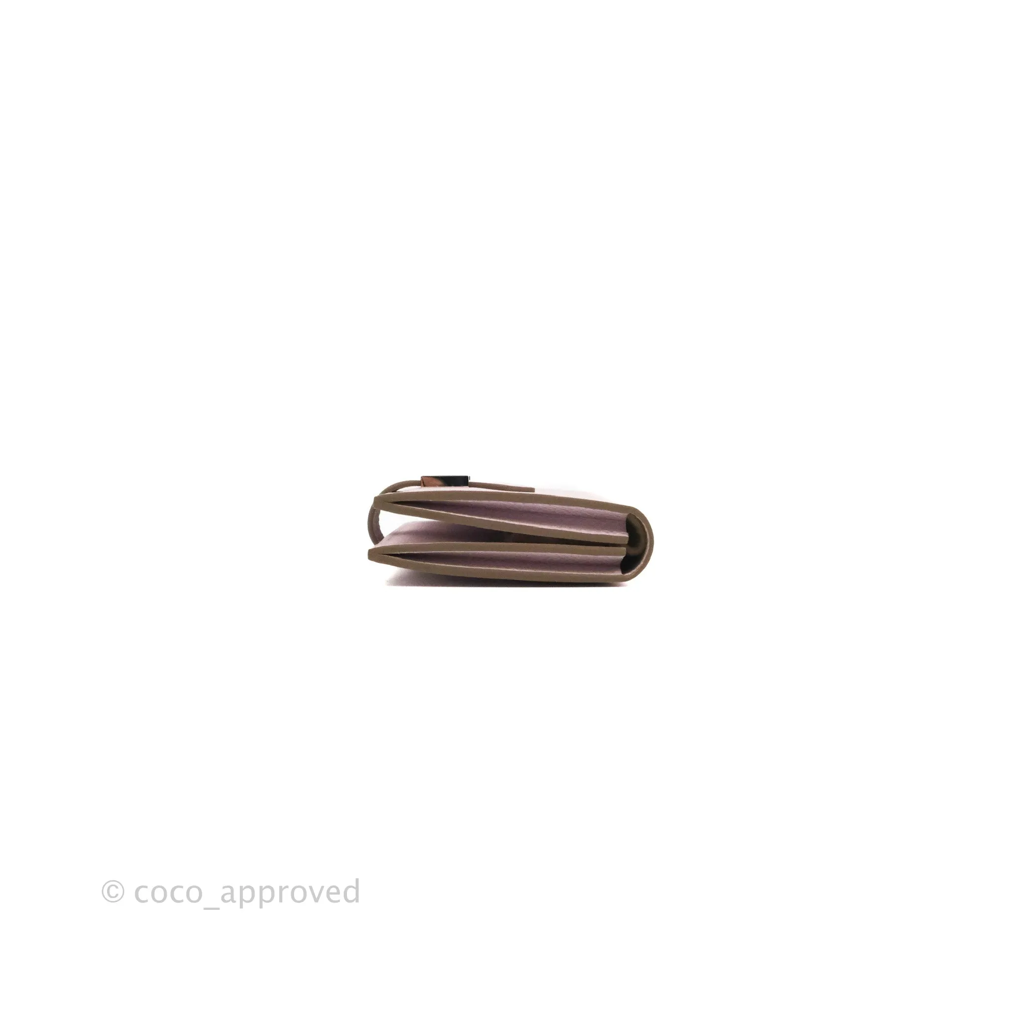 Hermes Bearn Card Holder Epsom Mauve Pale Palladium Hardware