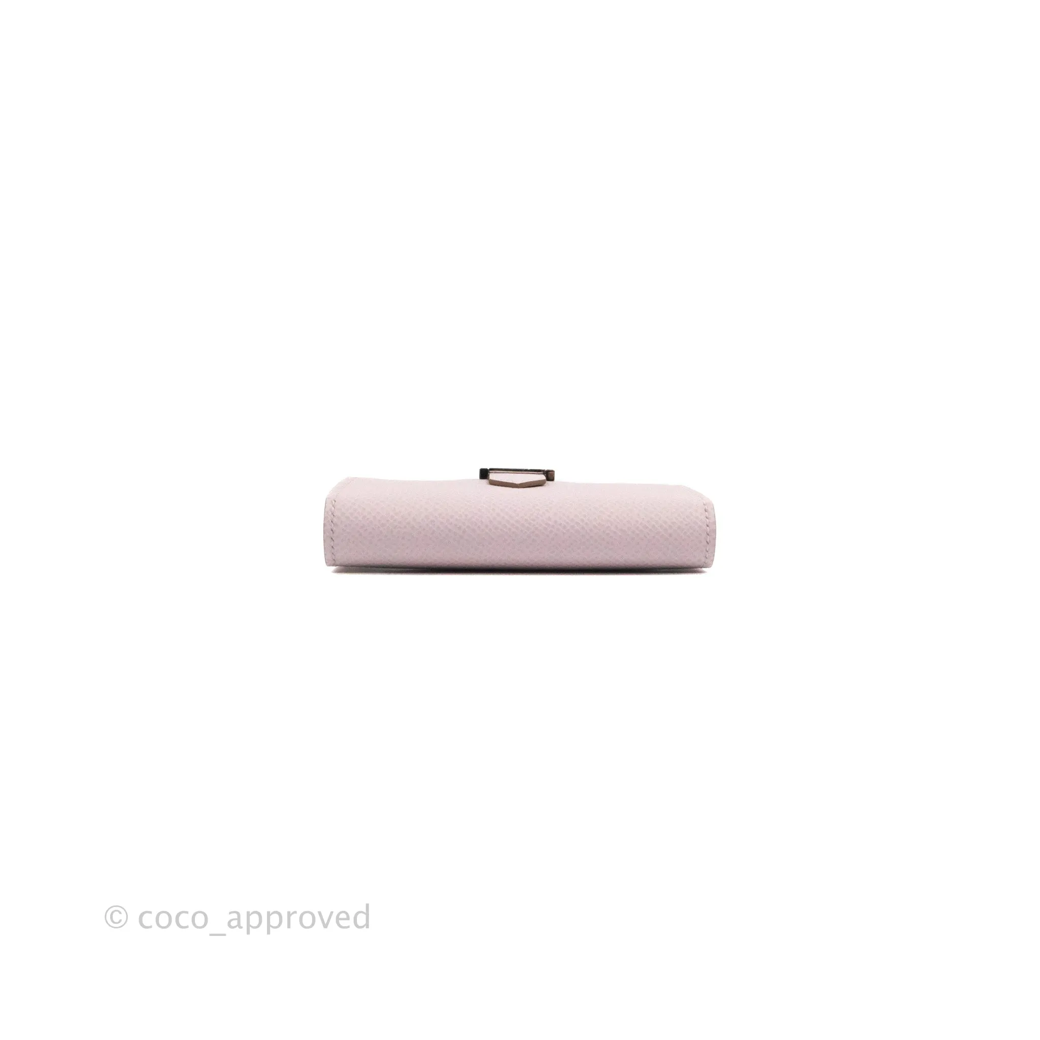 Hermes Bearn Card Holder Epsom Mauve Pale Palladium Hardware