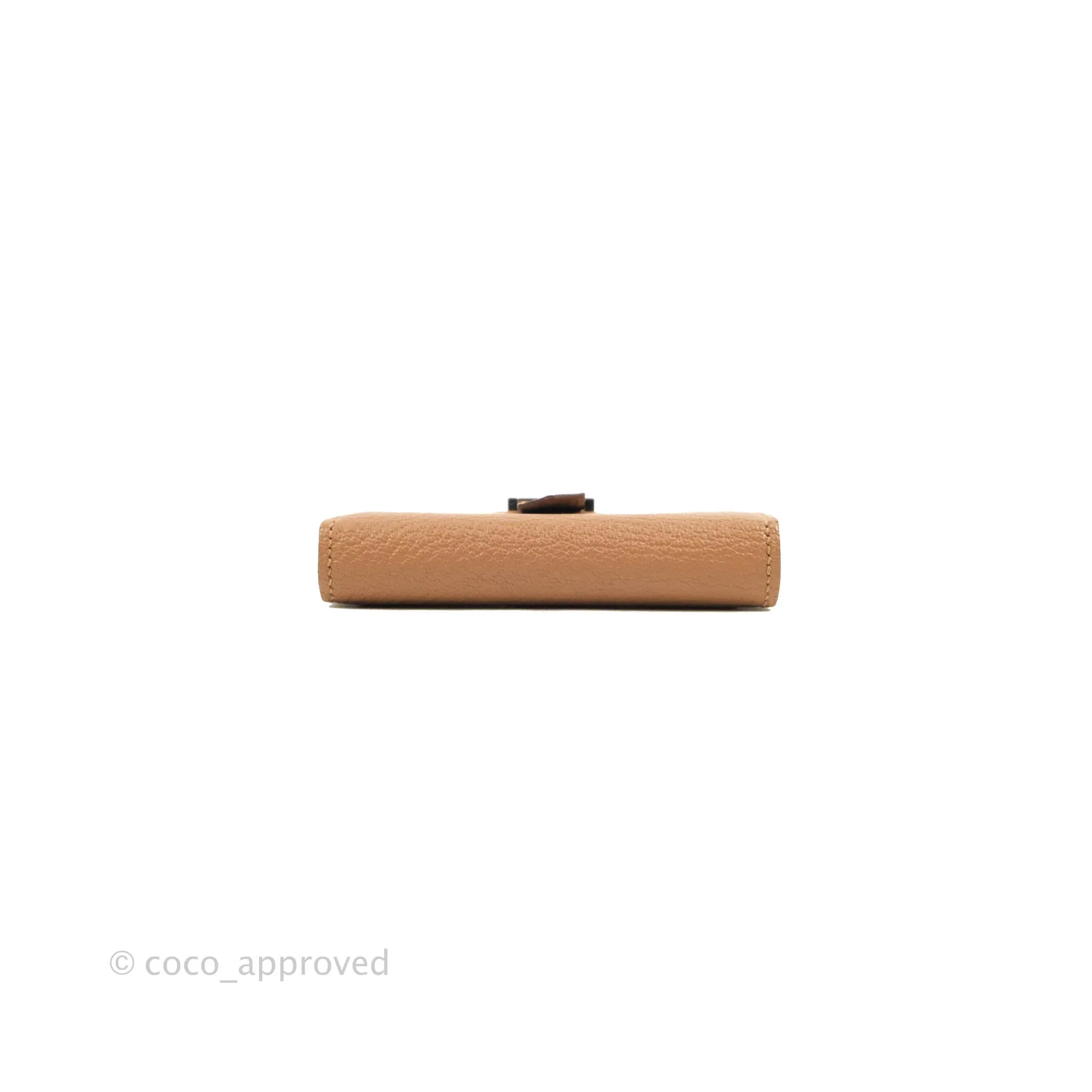 Hermes Bearn Mini Wallet Quebracho Chevre Mysore Palladium Hardware