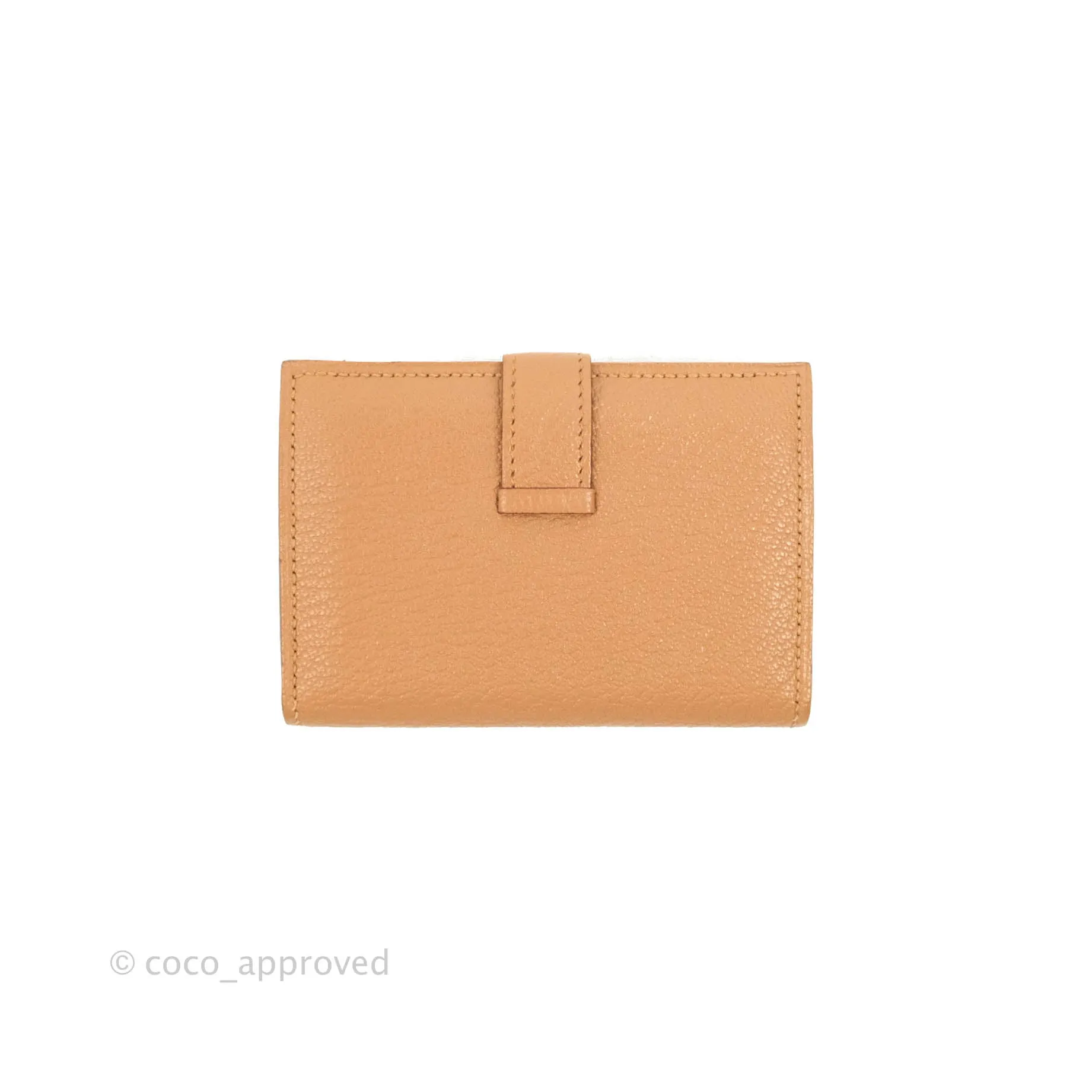 Hermes Bearn Mini Wallet Quebracho Chevre Mysore Palladium Hardware