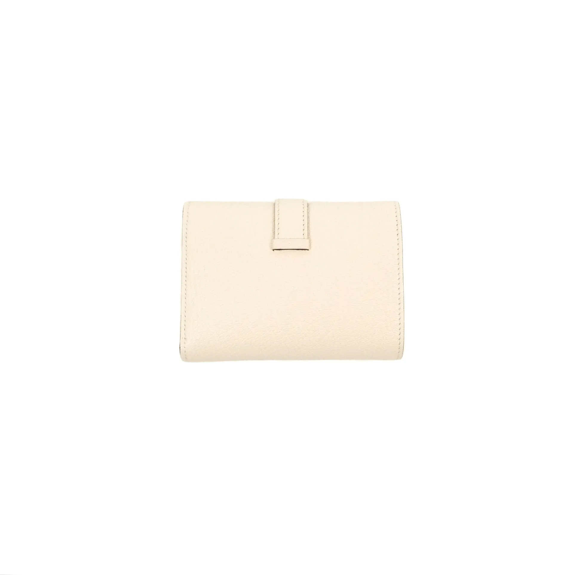 Hermes Bearn Trifold Compact Wallet Nata Epsom Gold Hardware