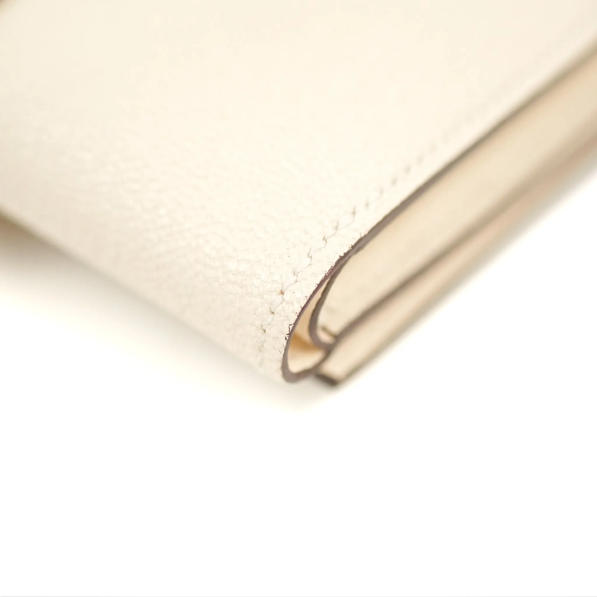 Hermes Bearn Trifold Compact Wallet Nata Epsom Gold Hardware