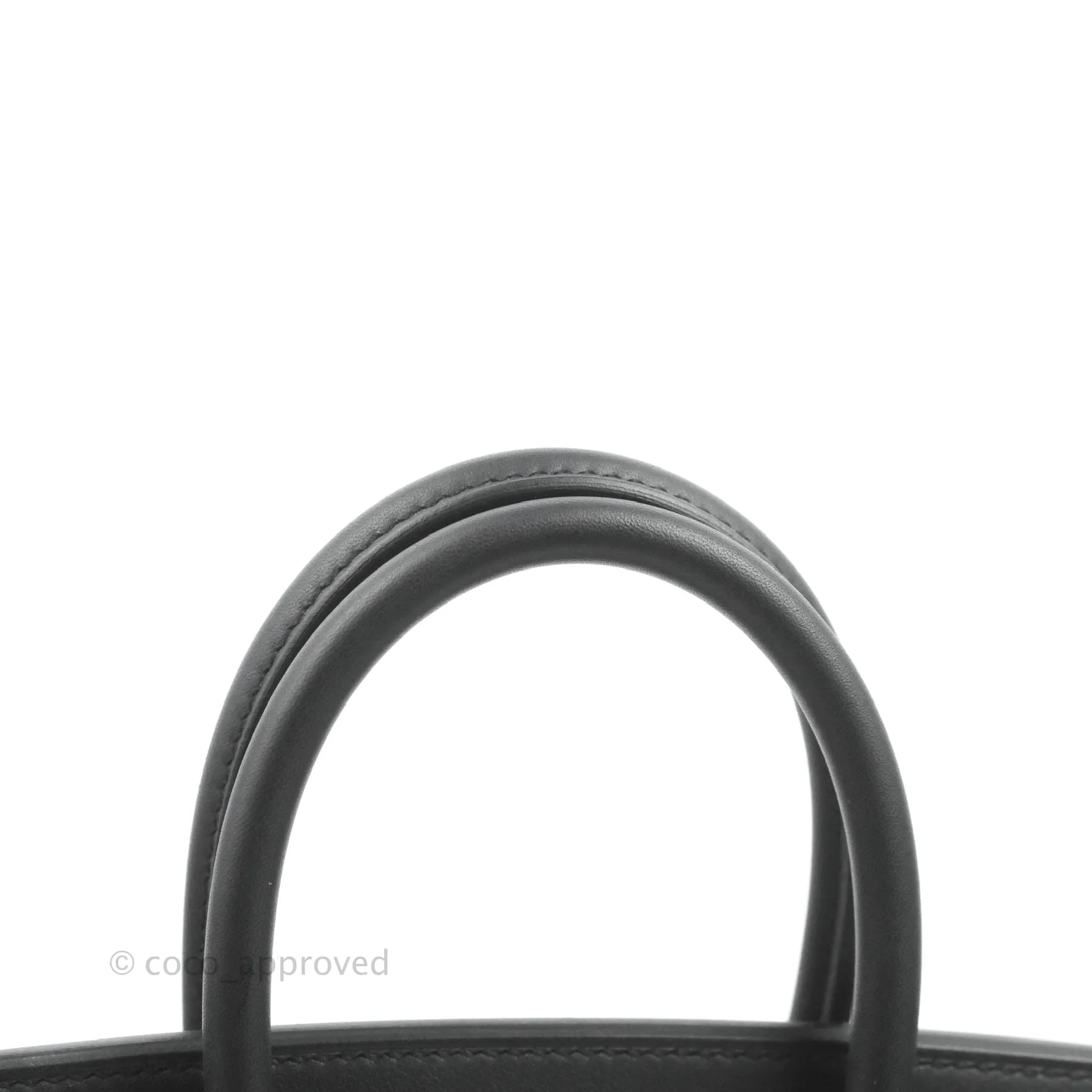 Hermes Birkin 25 Black Swift Rose Gold Hardware