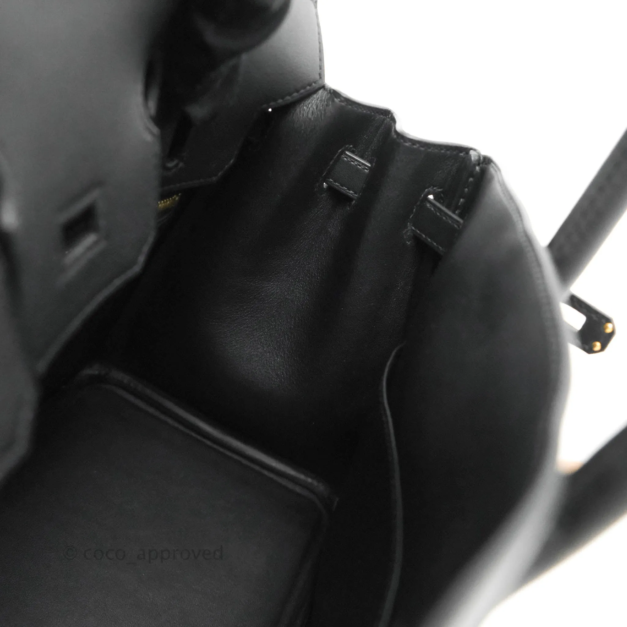 Hermes Birkin 25 Black Swift Rose Gold Hardware