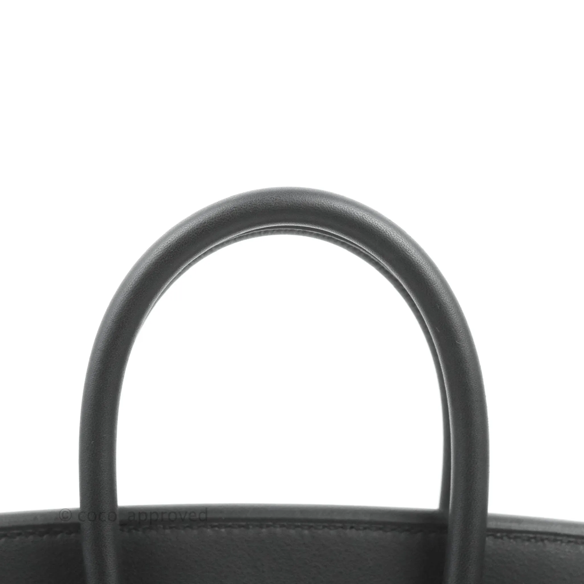Hermes Birkin 25 Black Swift Rose Gold Hardware