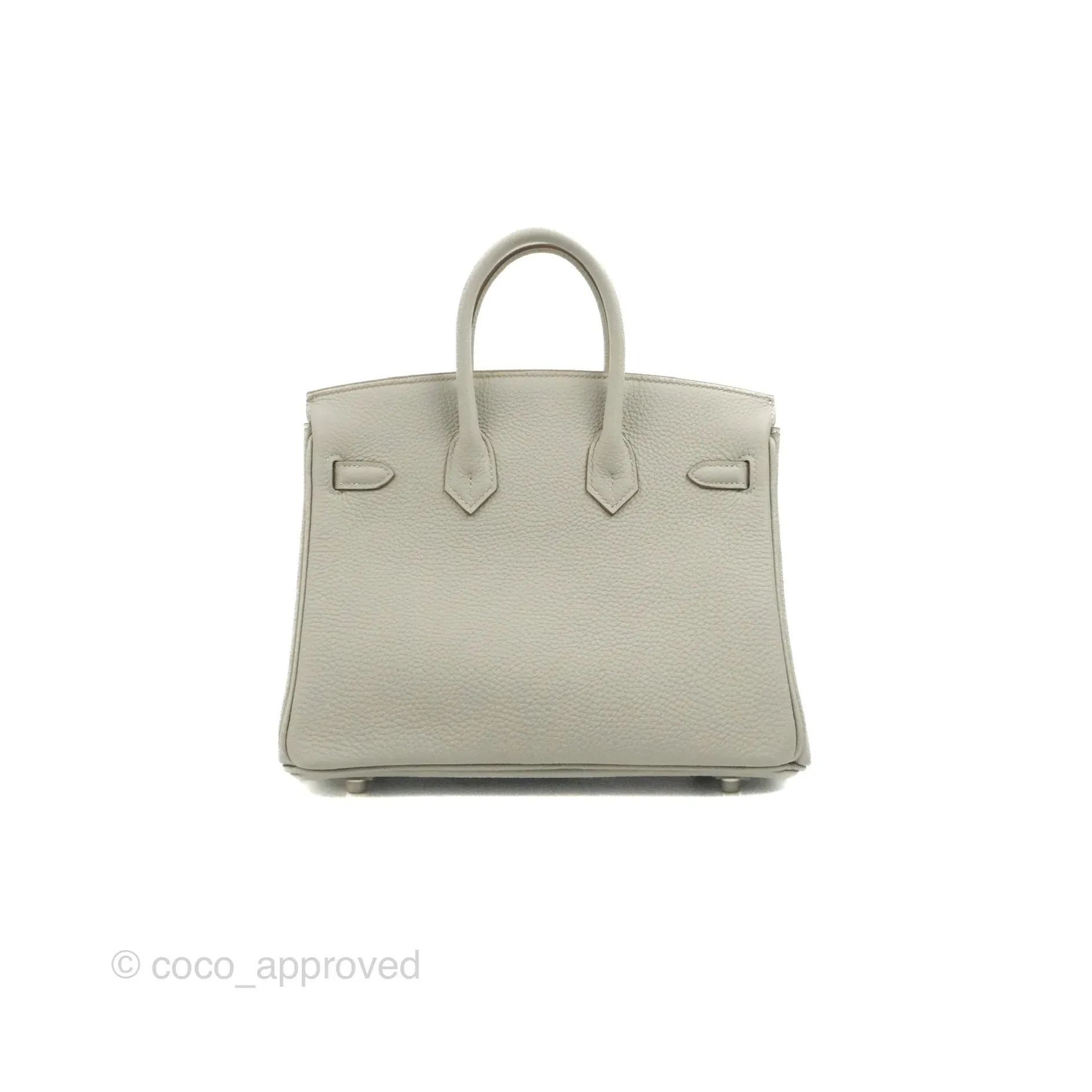 Hermes Birkin 25 Gris Perle Togo 80 Palladium Hardware