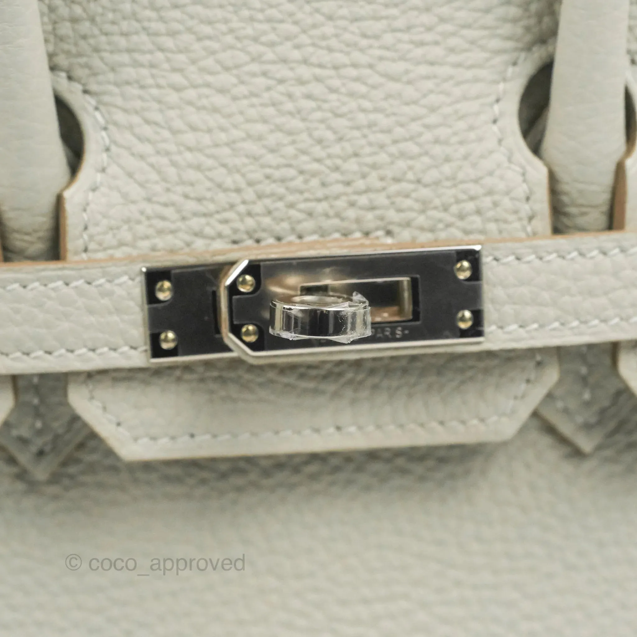 Hermes Birkin 25 Gris Perle Togo 80 Palladium Hardware