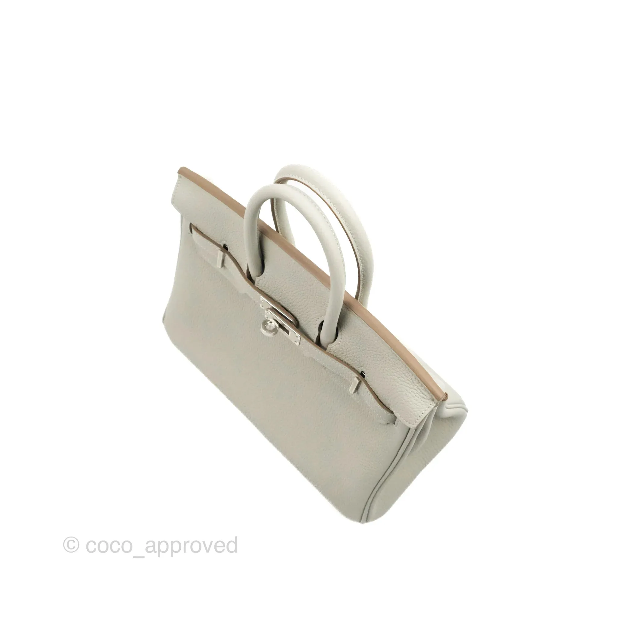 Hermes Birkin 25 Gris Perle Togo 80 Palladium Hardware