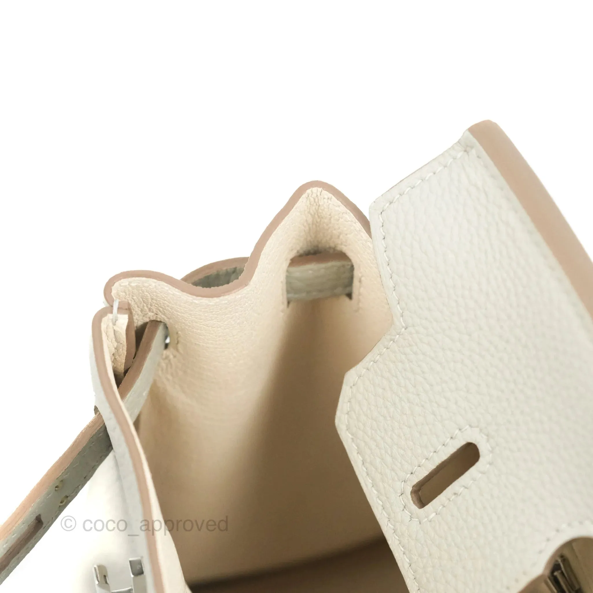 Hermes Birkin 25 Gris Perle Togo 80 Palladium Hardware