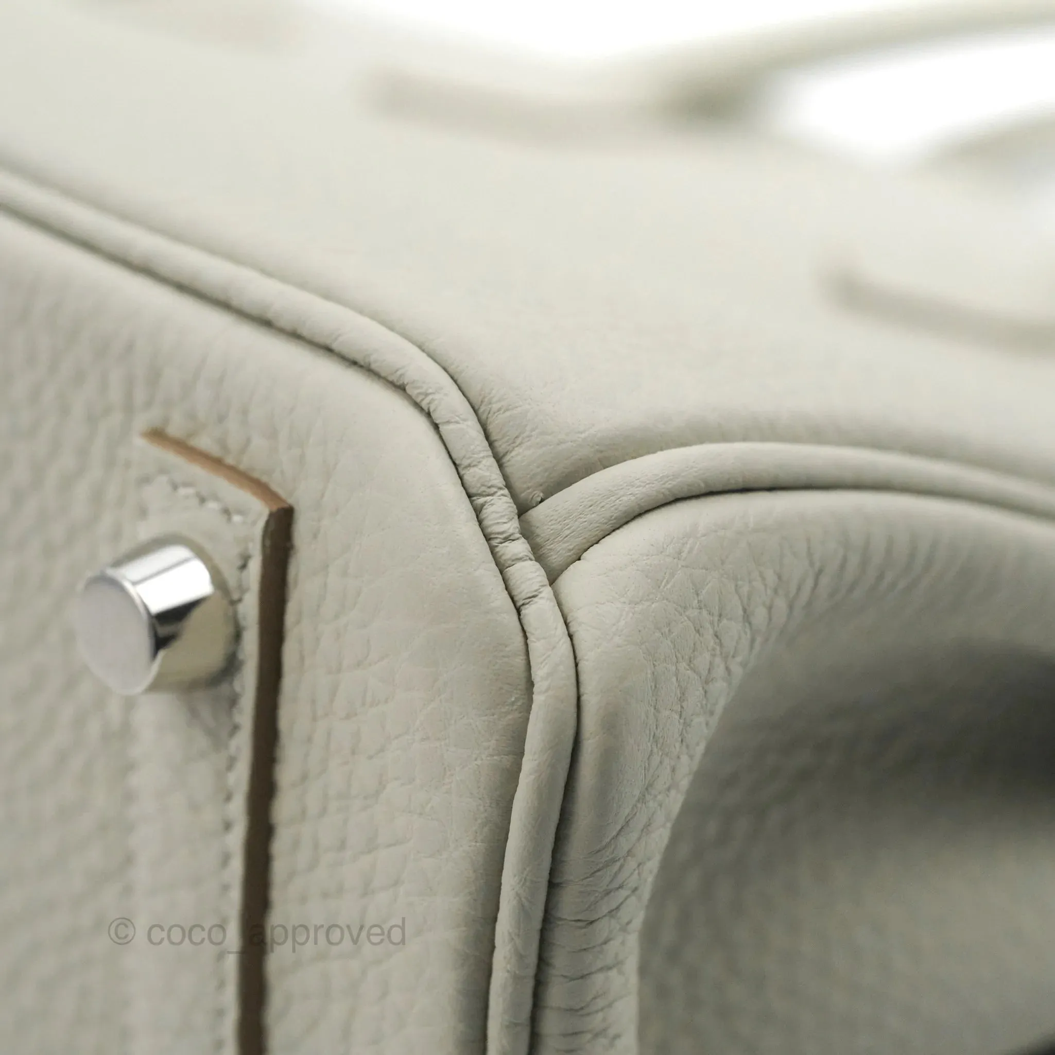 Hermes Birkin 25 Gris Perle Togo 80 Palladium Hardware