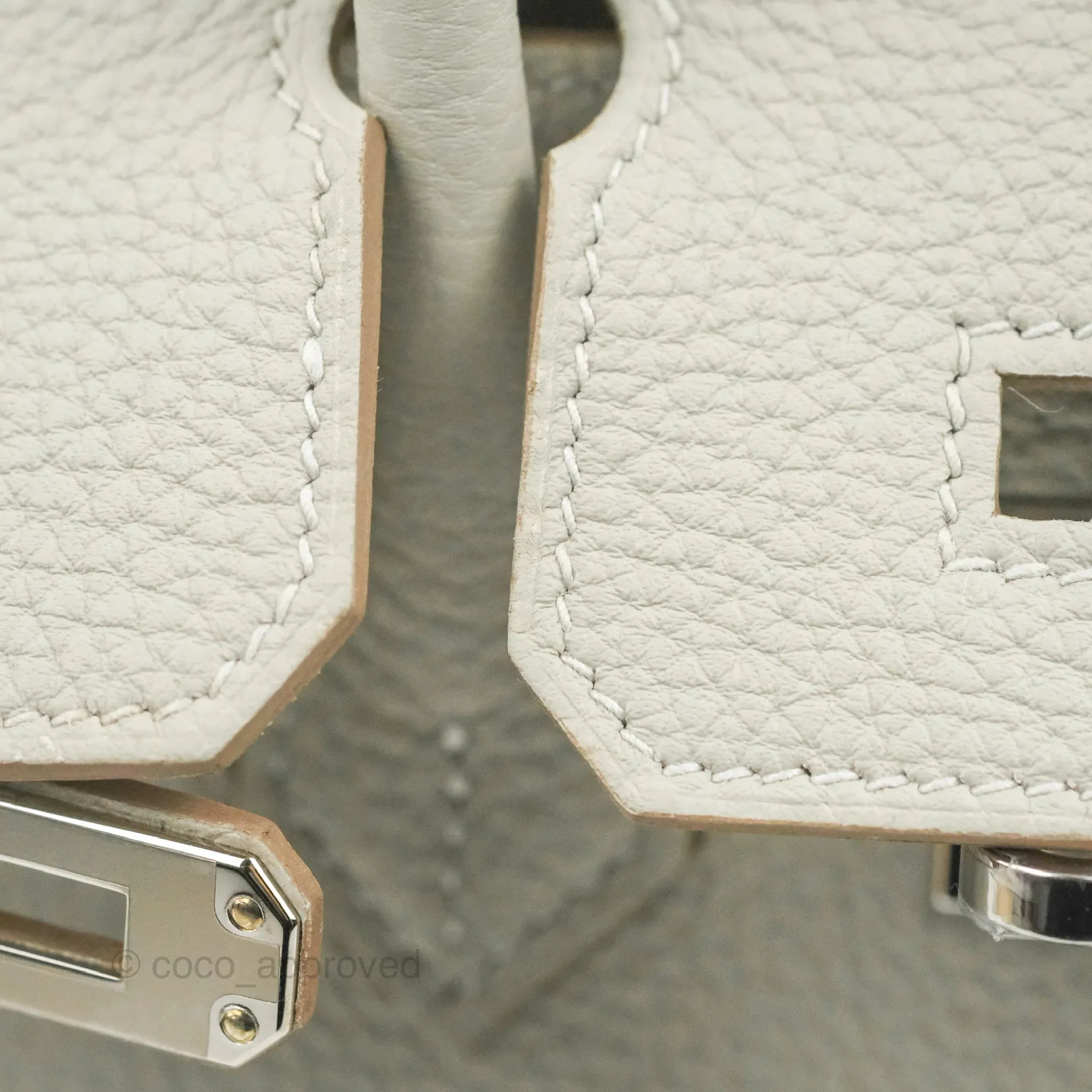 Hermes Birkin 25 Gris Perle Togo 80 Palladium Hardware