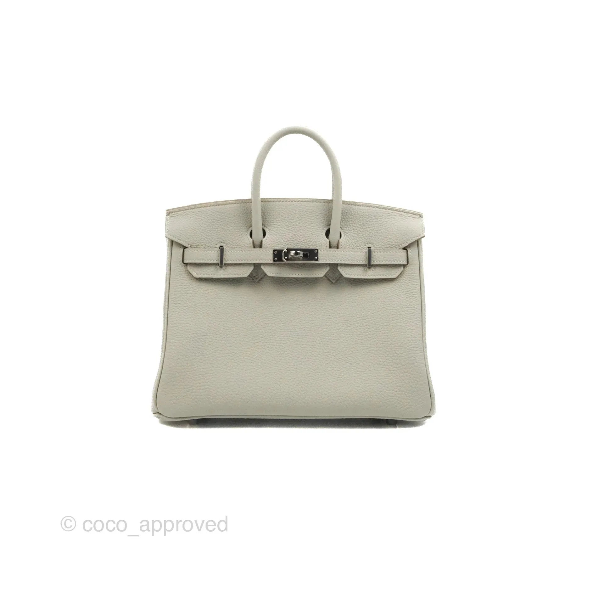 Hermes Birkin 25 Gris Perle Togo 80 Palladium Hardware
