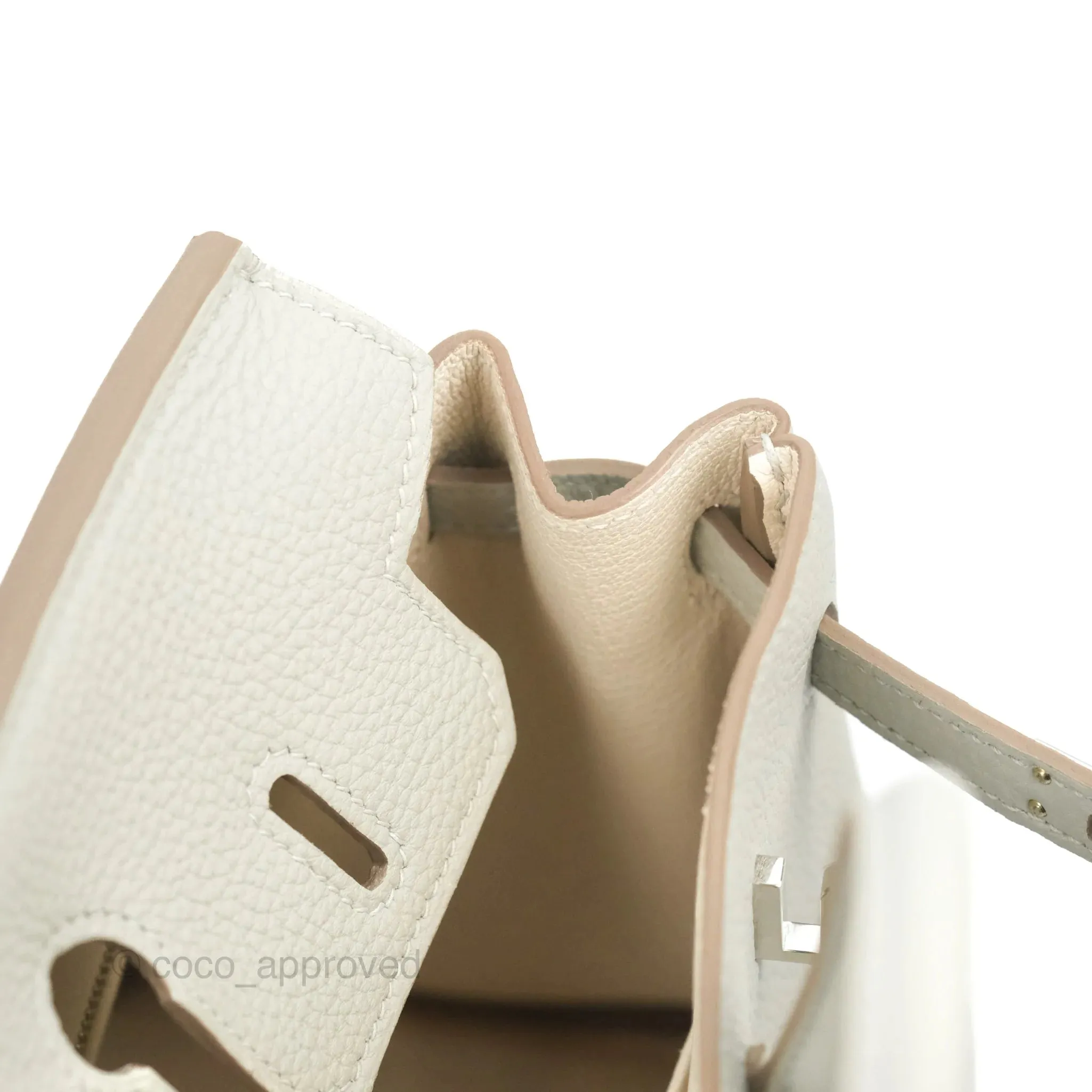 Hermes Birkin 25 Gris Perle Togo 80 Palladium Hardware