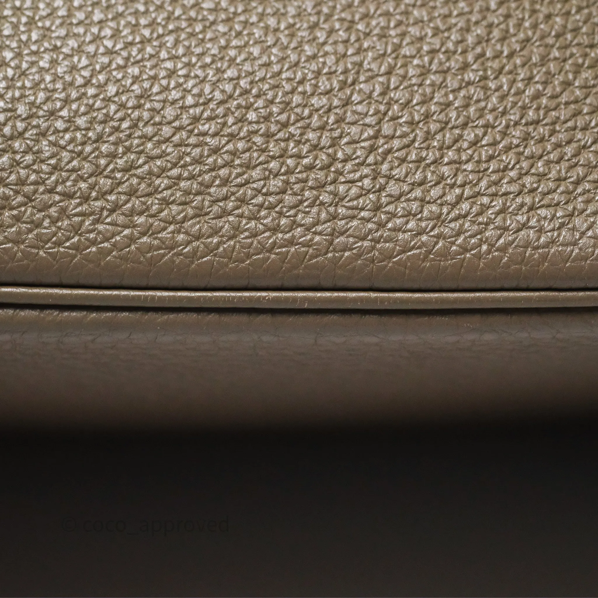 Hermes Birkin 25 Retourne Etoupe 18 Clemence Palladium Hardware