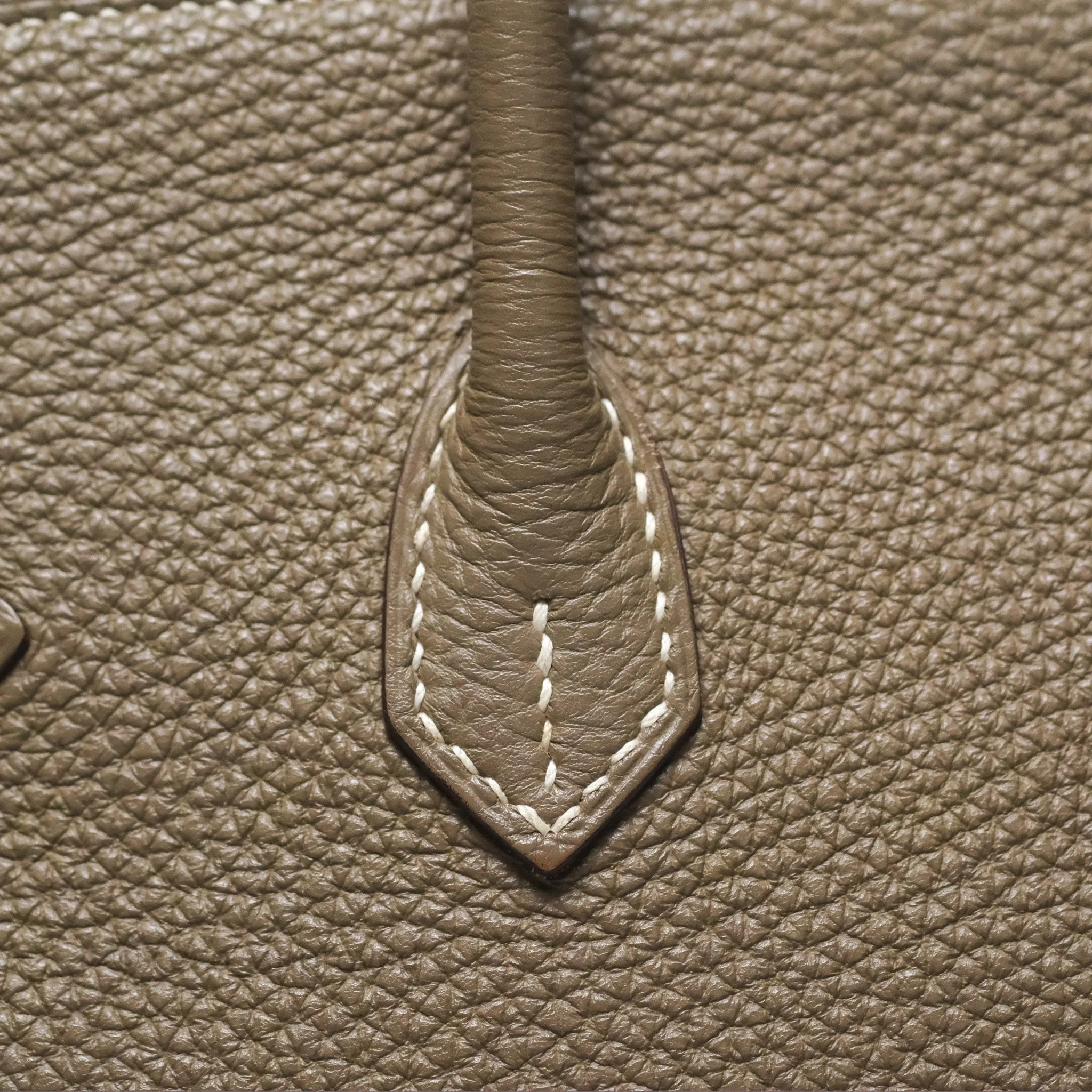 Hermes Birkin 25 Retourne Etoupe 18 Clemence Palladium Hardware