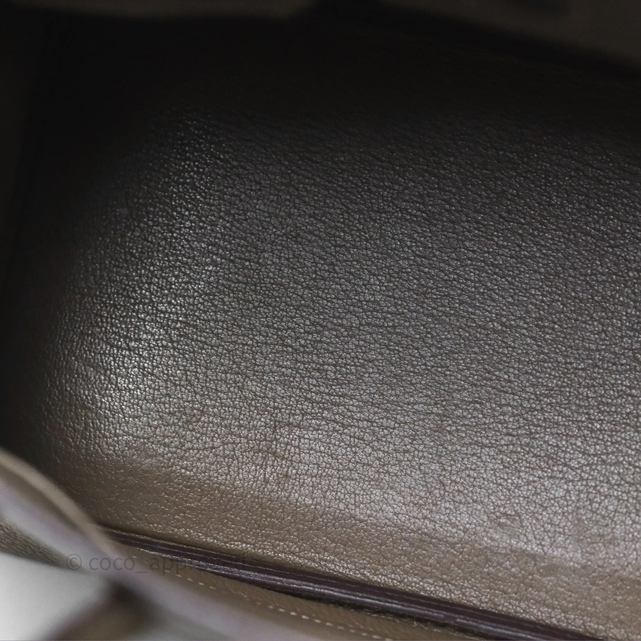 Hermes Birkin 25 Retourne Etoupe 18 Clemence Palladium Hardware