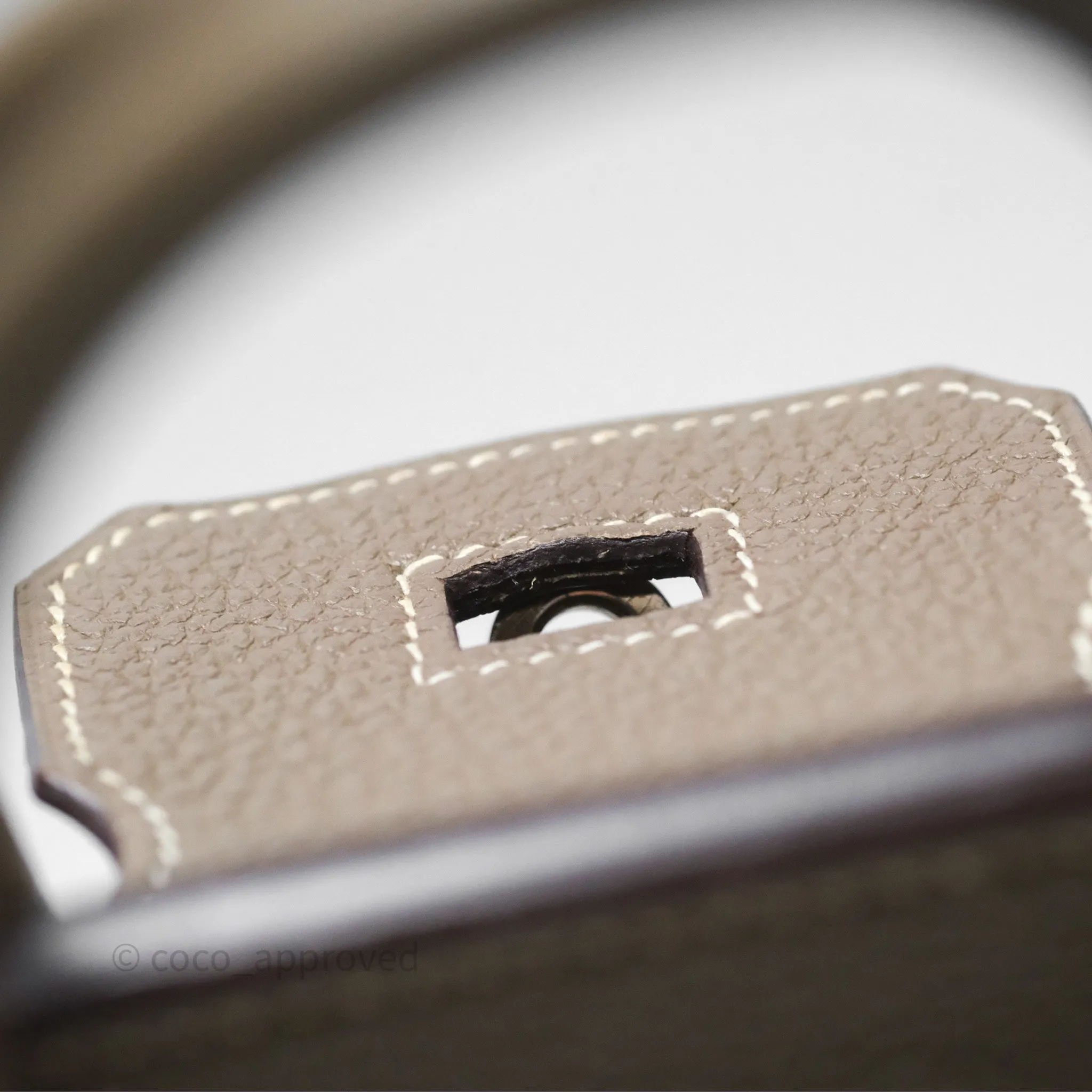 Hermes Birkin 25 Retourne Etoupe 18 Clemence Palladium Hardware